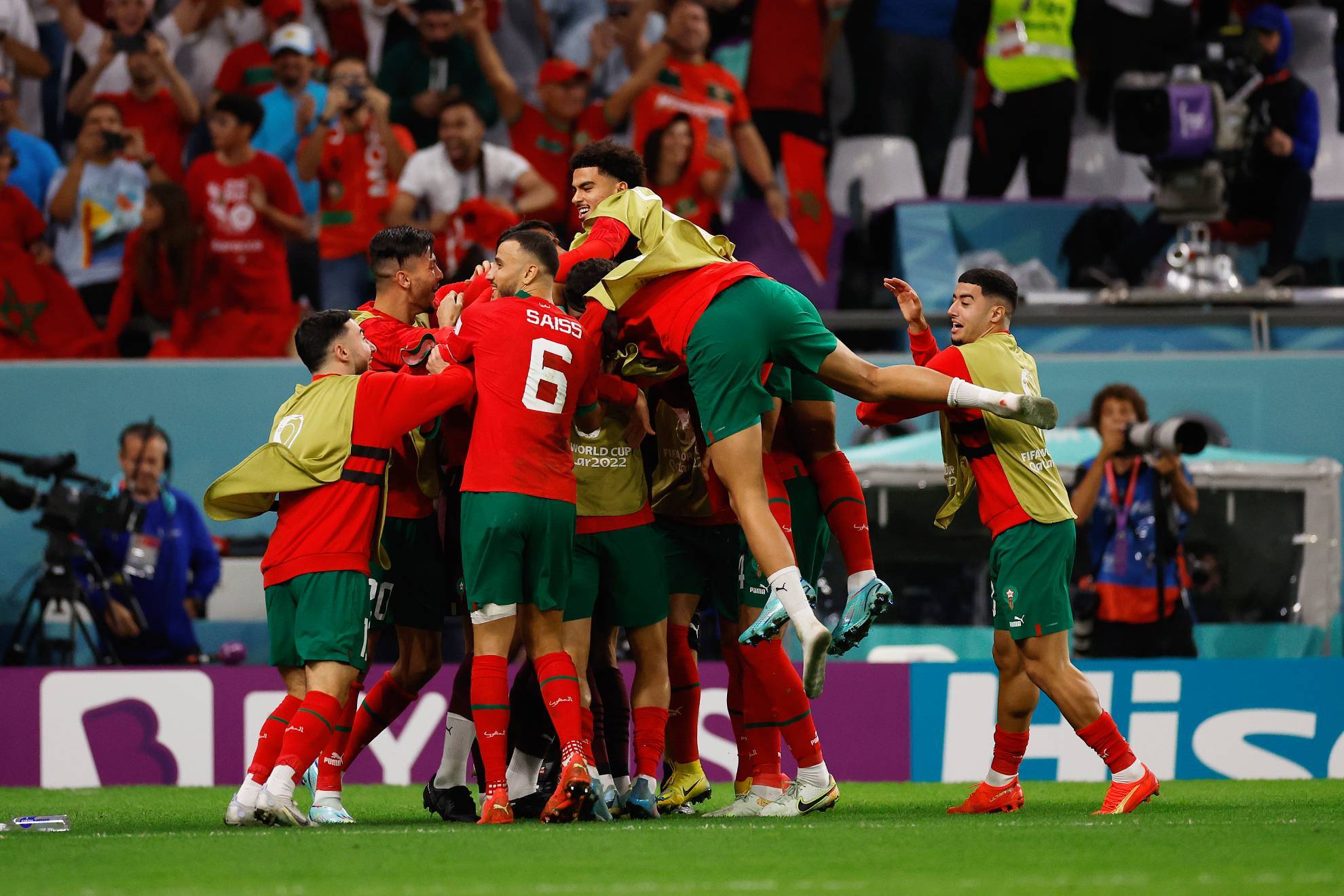La Selecci�n de Marruecos durante el Mundial de Qatar