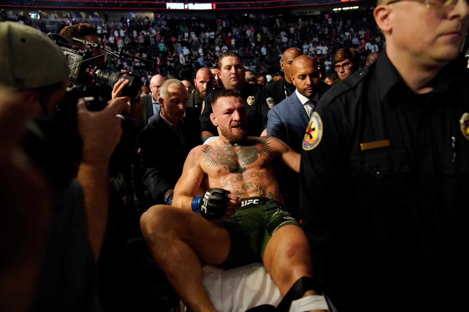 Conor McGregor gets injured at a UFC fight