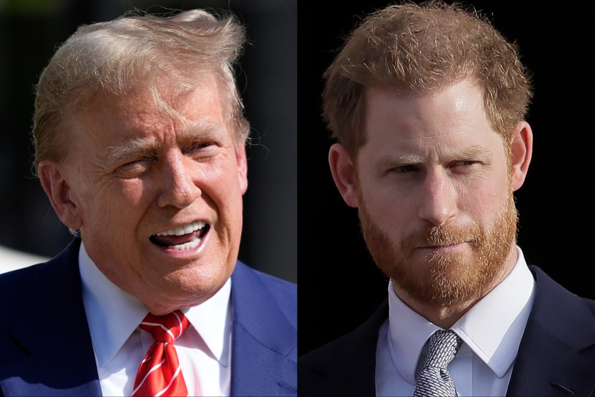 Former President Trump and Prince Harry.