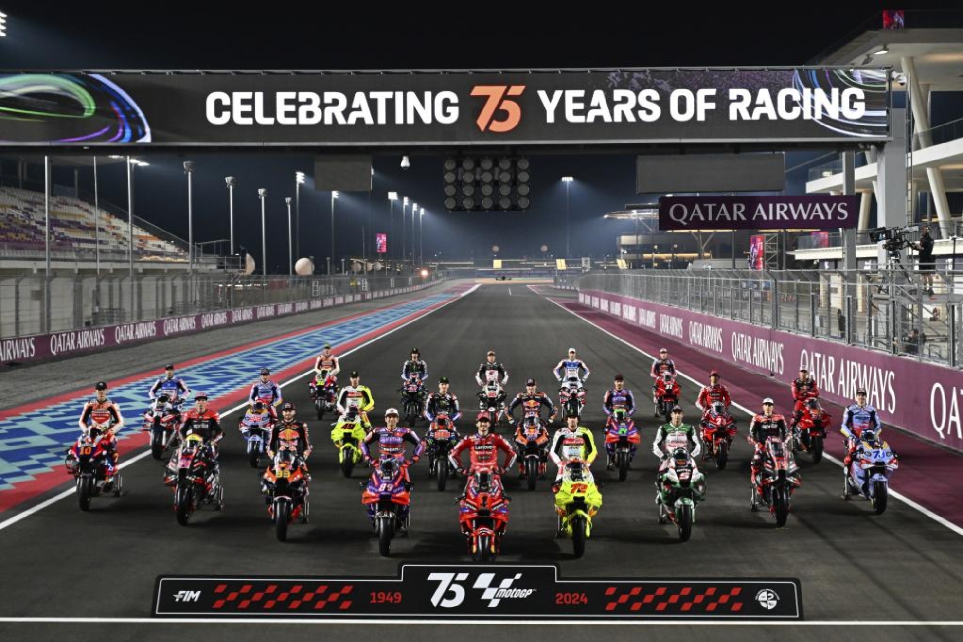 La parrilla de MotoGP 2024, en Qatar.