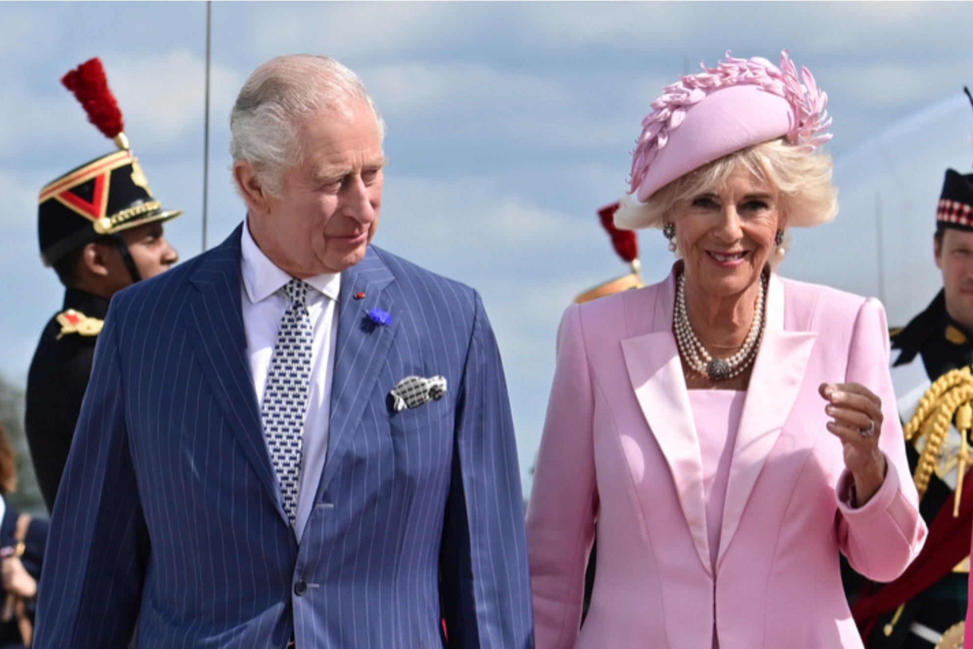 Queen Camilla gave a health update on King Charles while on a work trip in Belfast