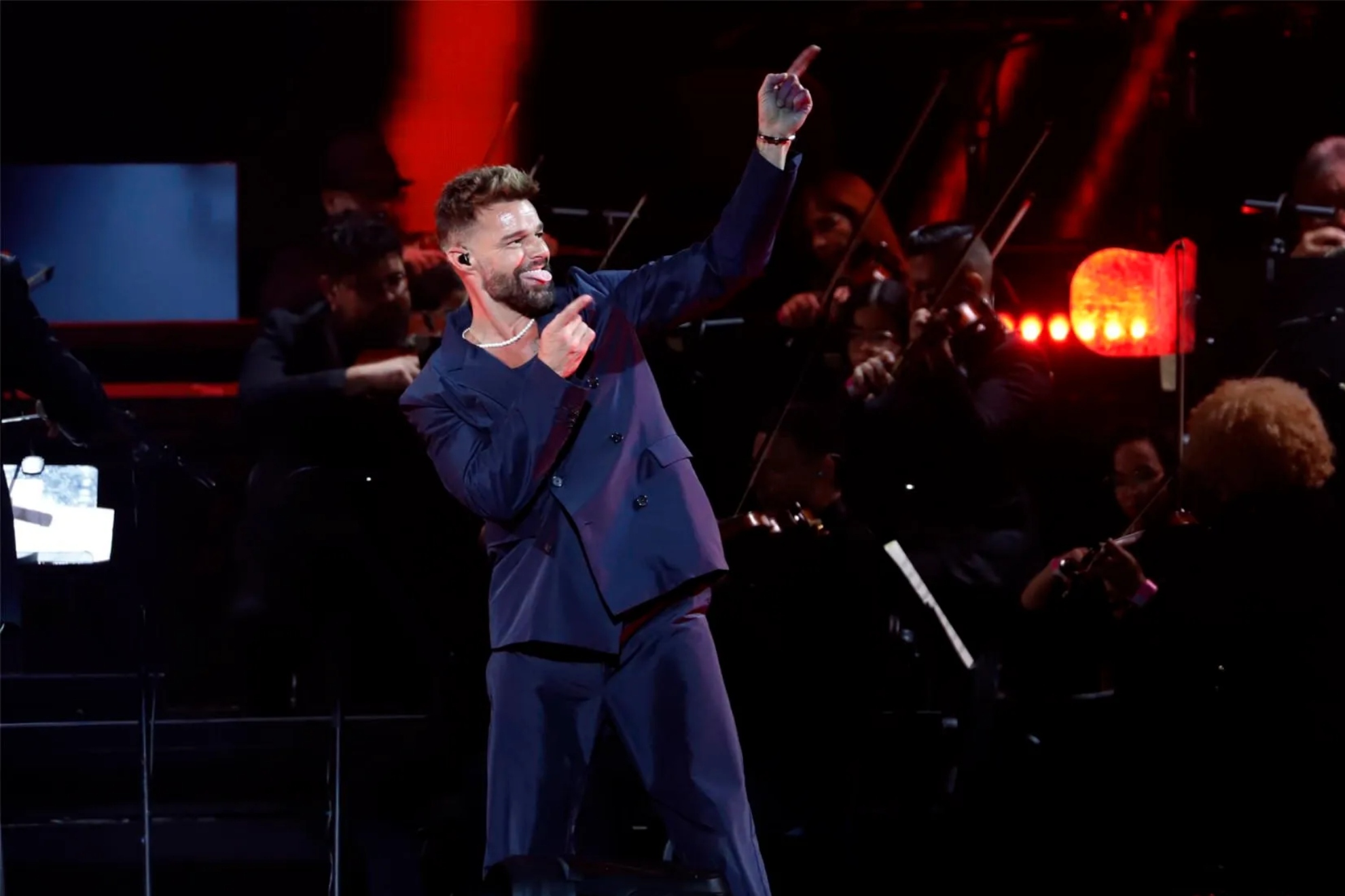 Ricky Martin during a concert