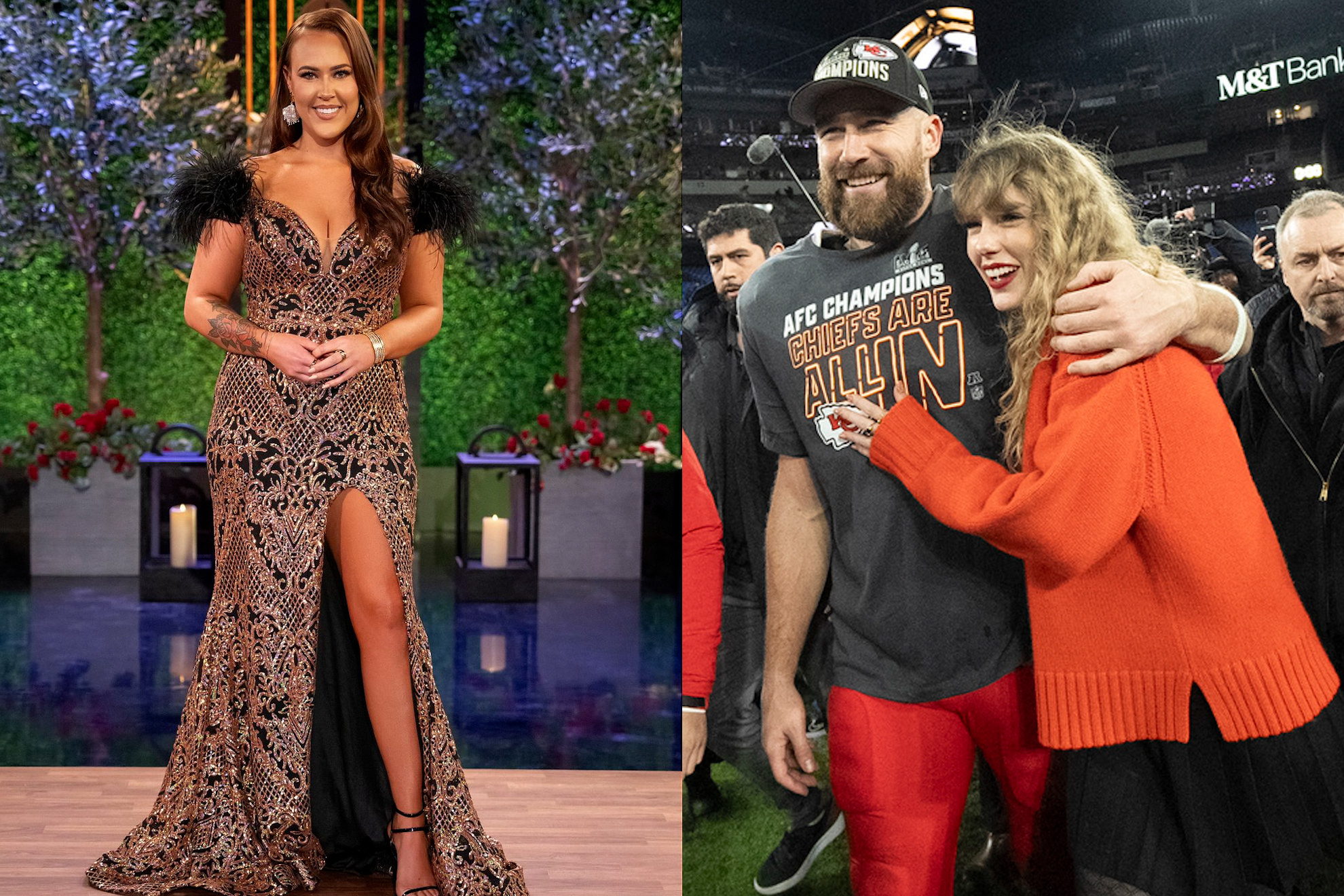 Chelsea Blackwell / Travis Kelce and Taylor Swift