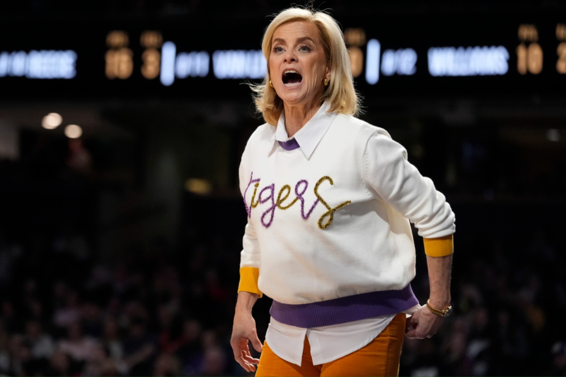 Kim Mulkey is the controversial coach of the LSU Womens basketball team