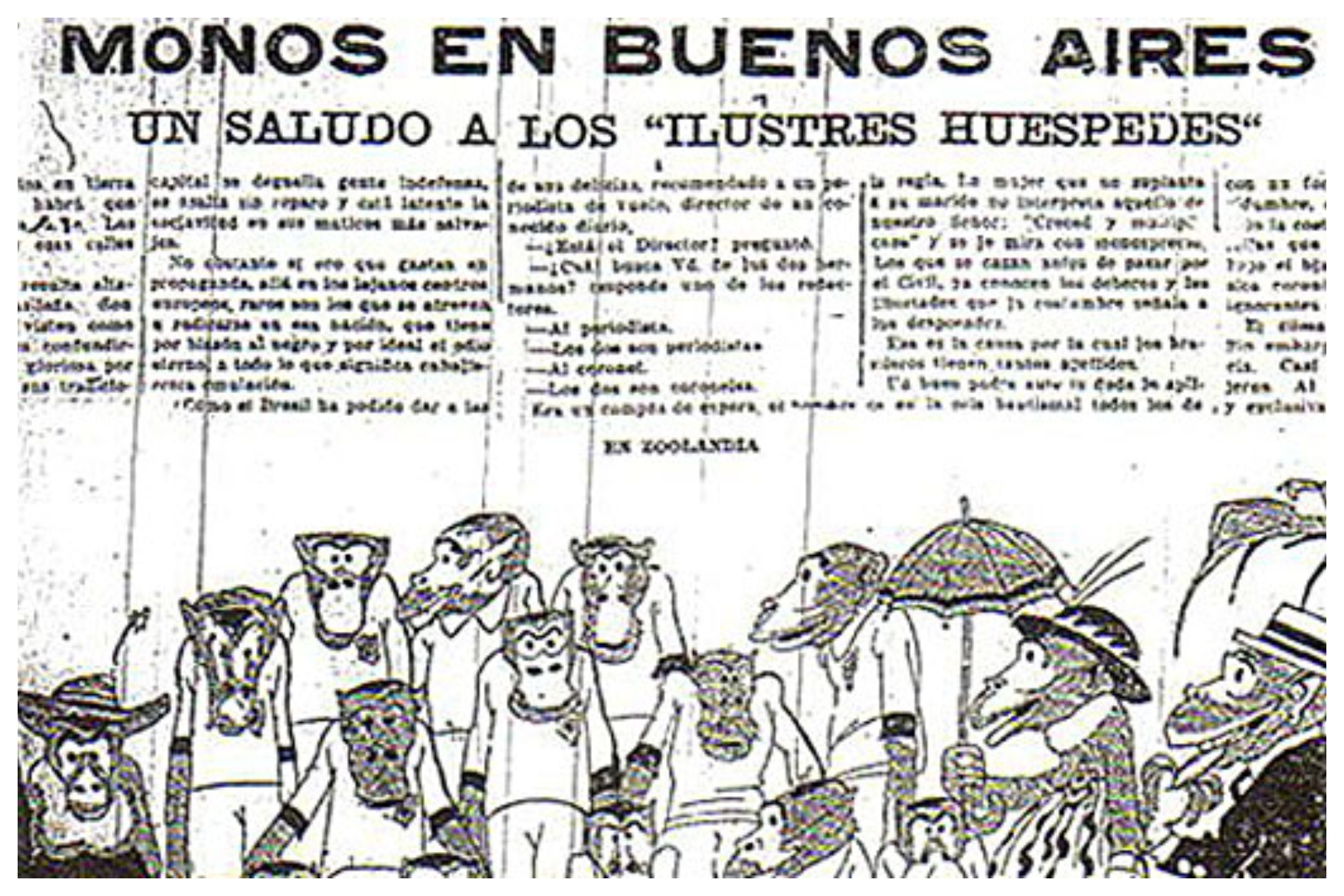 El artculo del diario argentino Crnica de 1921