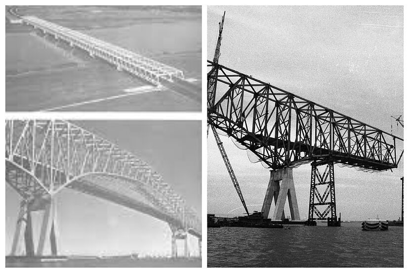 Old images of the Francis Scott Key bridge.