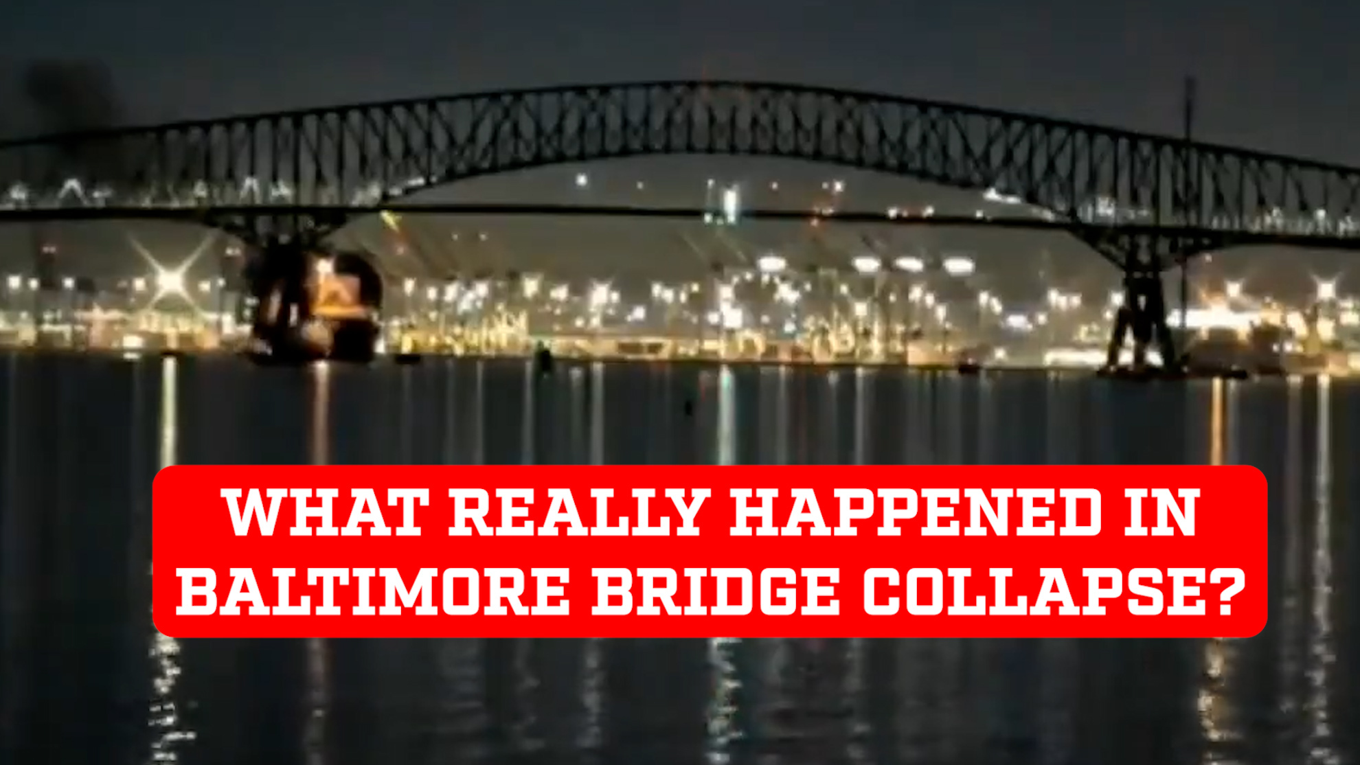 New video angle of the Baltimore Bridge collapse shows what really happend before the incident