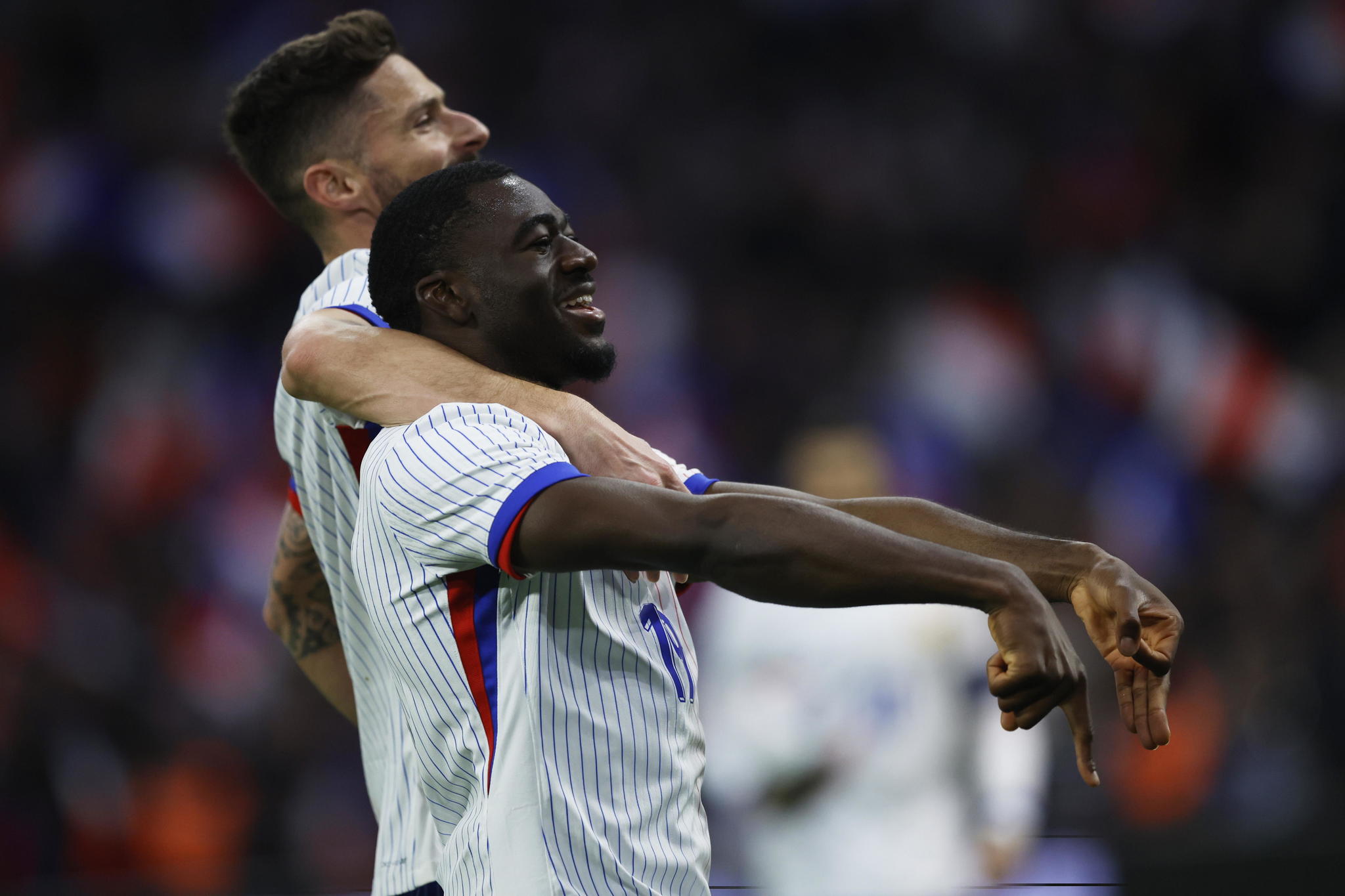 France players celebrate