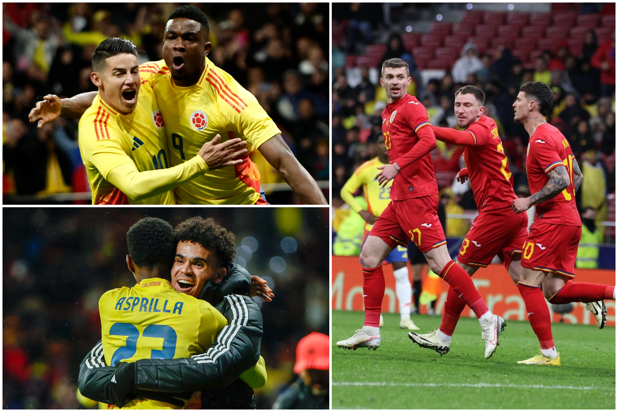 Colombia derrot a Rumania, iba para goleada, pero se durmi al final (EFE - Instagram: FRF)