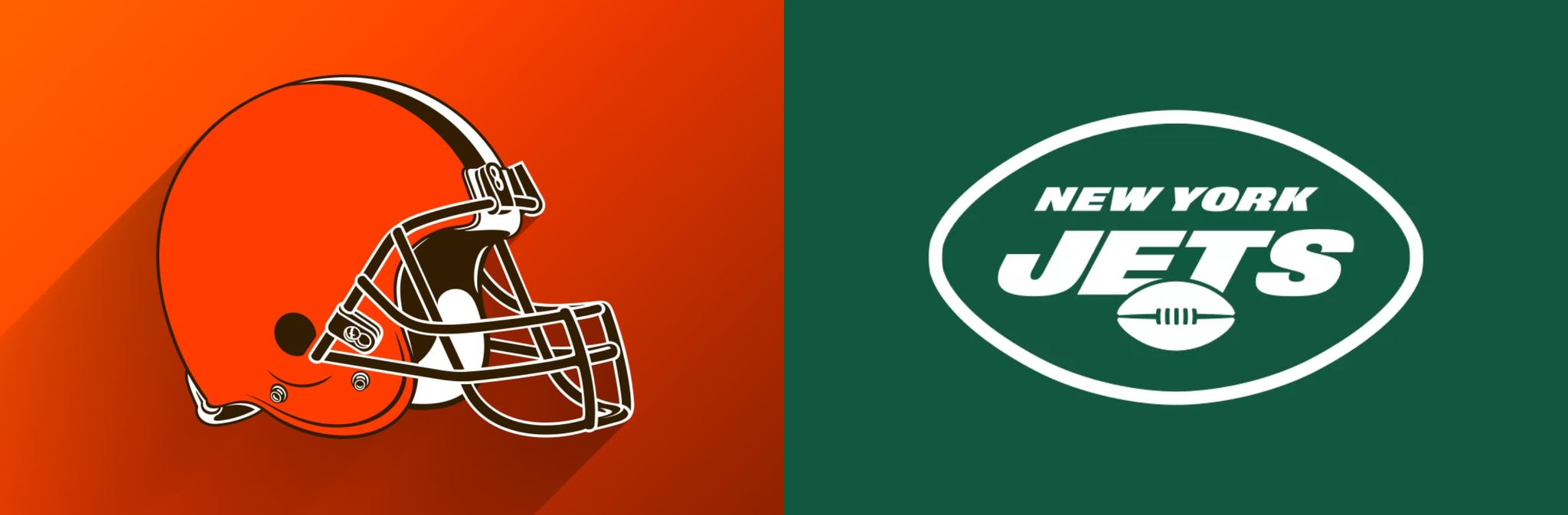 Logotipos de los Cleveland Browns y New York Jets