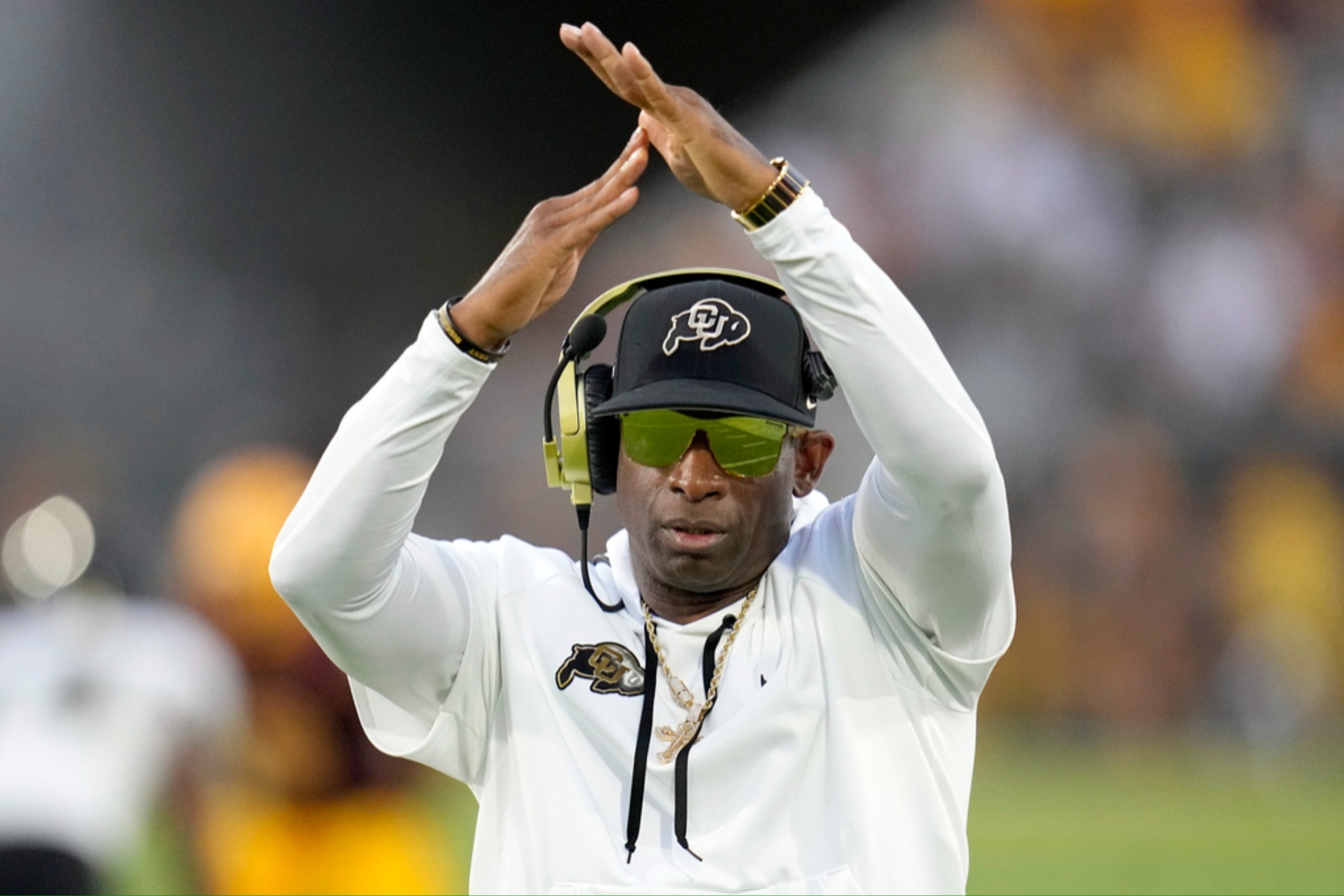 Deion Sanders during the game against Arizona State on Oct. 2023.
