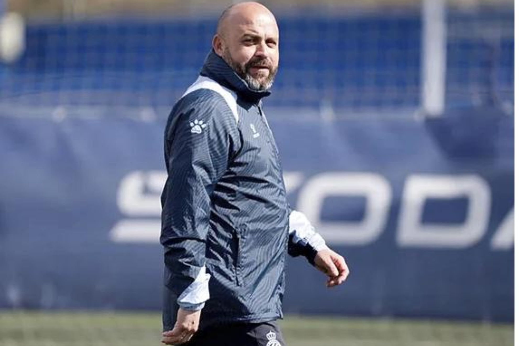Manolo Gonzlez, entrenador del Espanyol, en un entrenamiento.