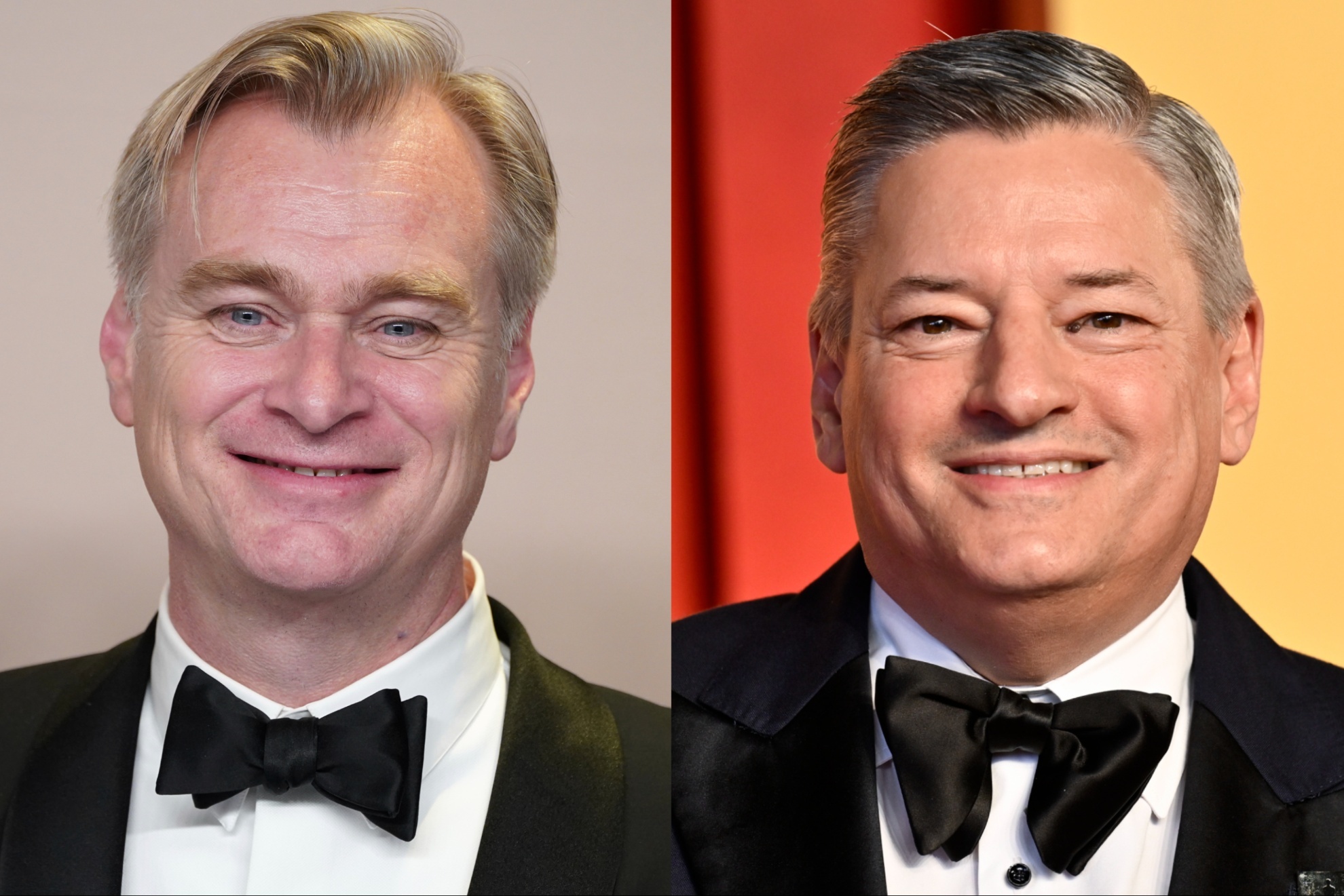 Academy Award winner Christopher Nolan and Netflixs CEO Ted Sarandos.