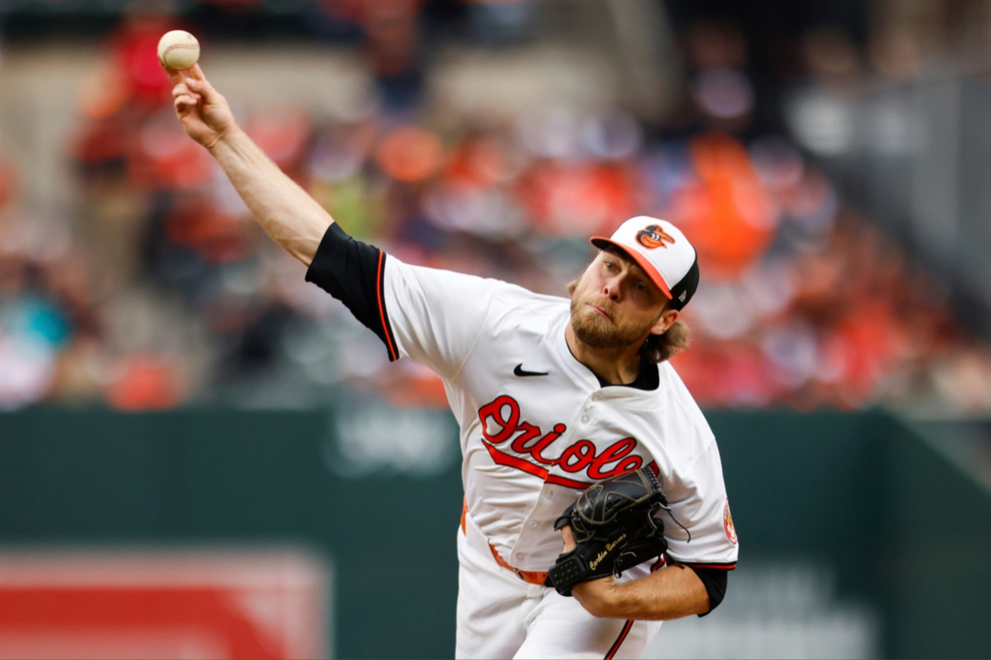 Baltimore Orioles pitcher Corbin Burnes registered eleven strikeouts on Opening Day