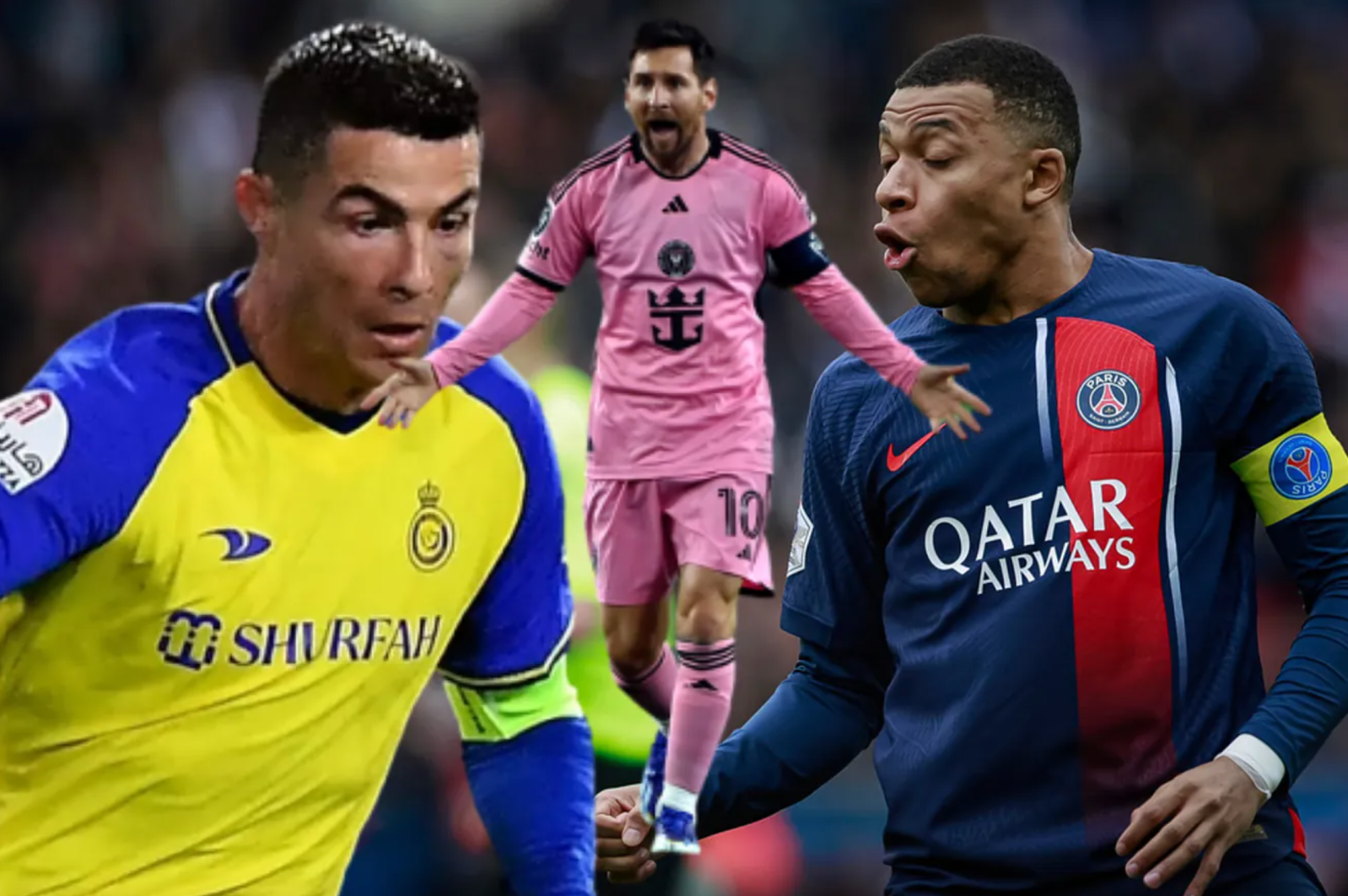 Cristiano Ronaldos record equalled by Mbappe, and both overtake Messi