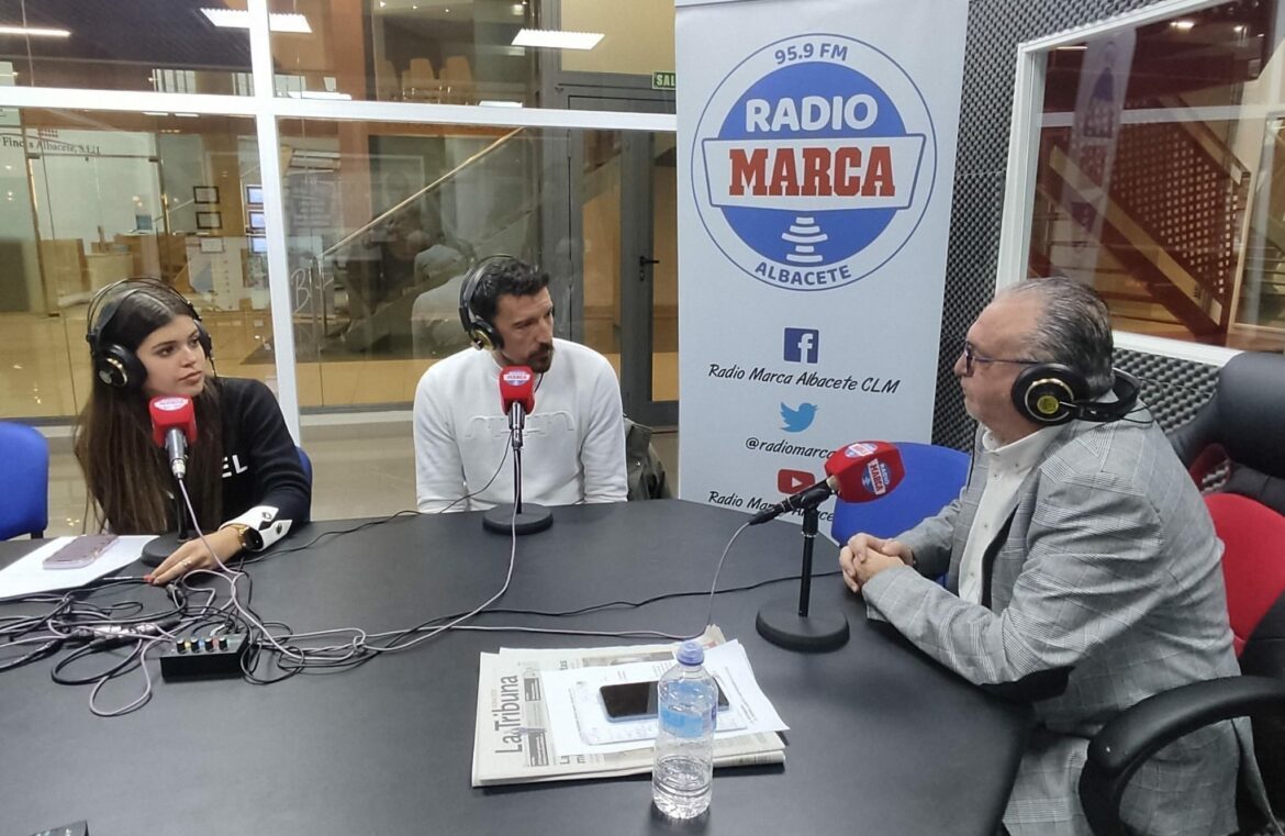 Toch, durante la entrevista en los estudios de Radio MARCA Albacete