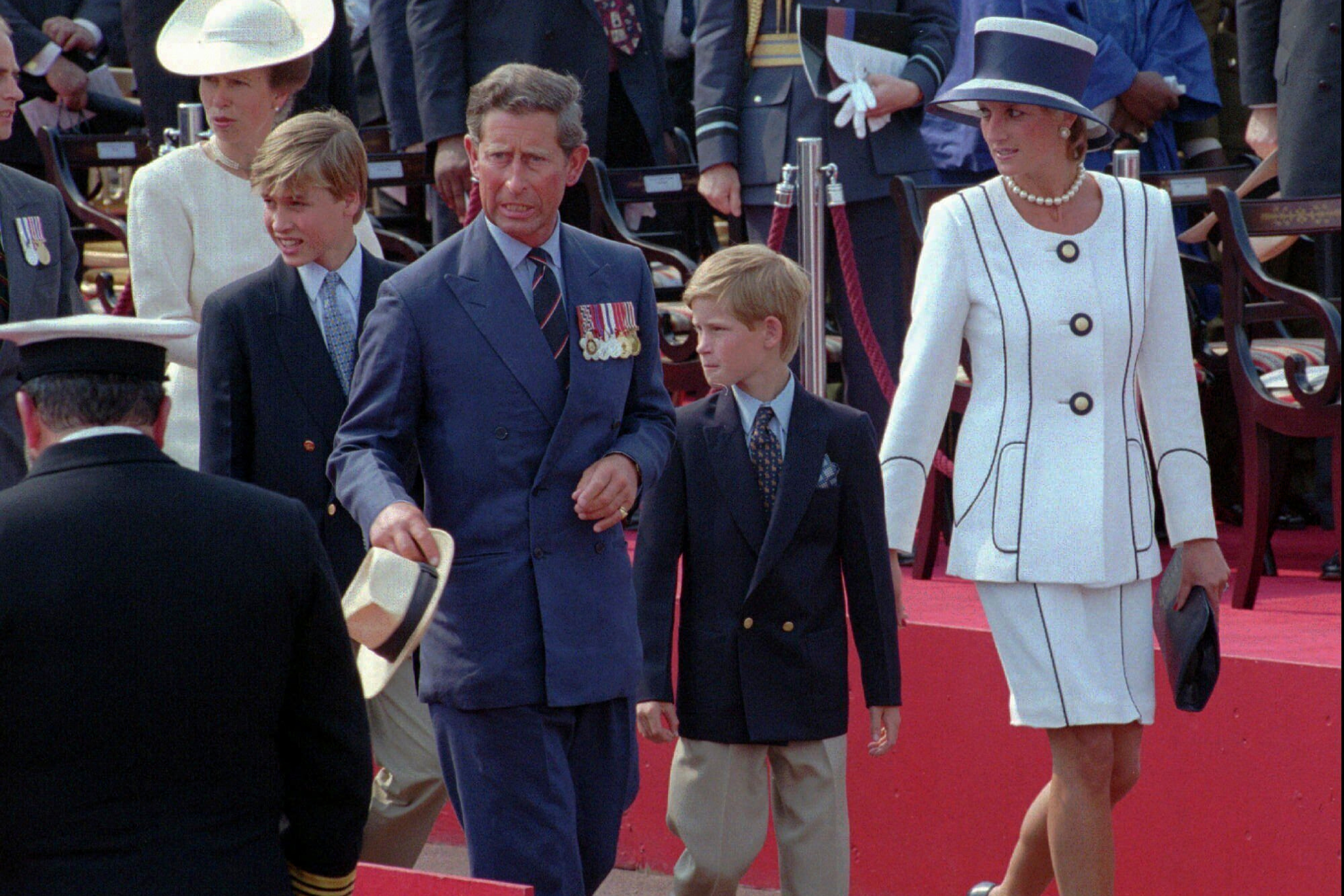 William, Charles, Harry and Diana.