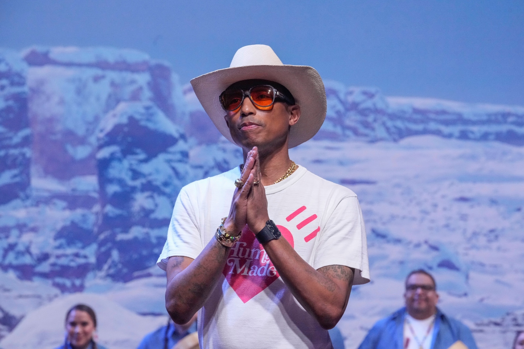 Pharrell Williams at a fashion event