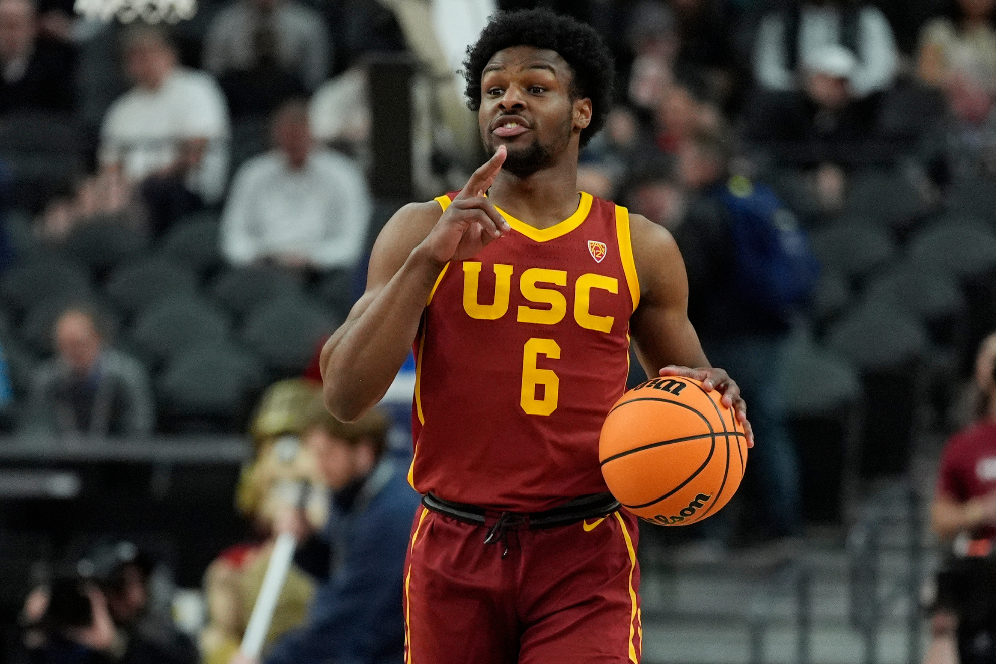 Bronny James is leaving USC after one season with the Trojans.