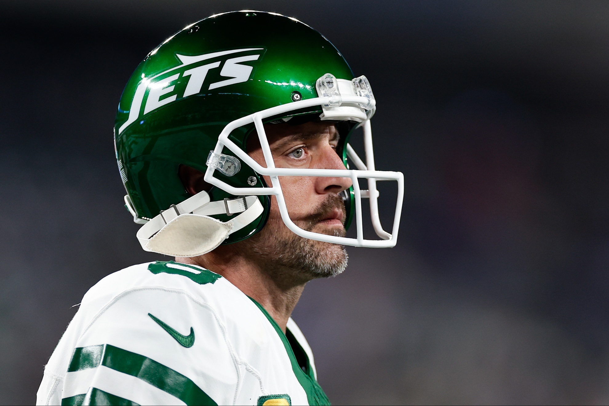 New York Jets star quarterback, Aaron Rodgers.