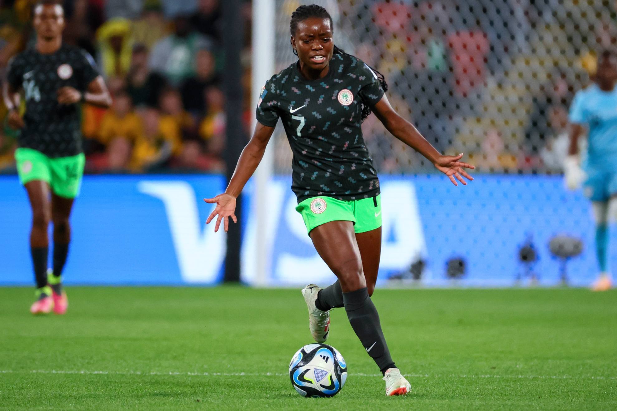 La nigeriana Toni Payne durante un partido del Mundial de 2023 / LaPresse