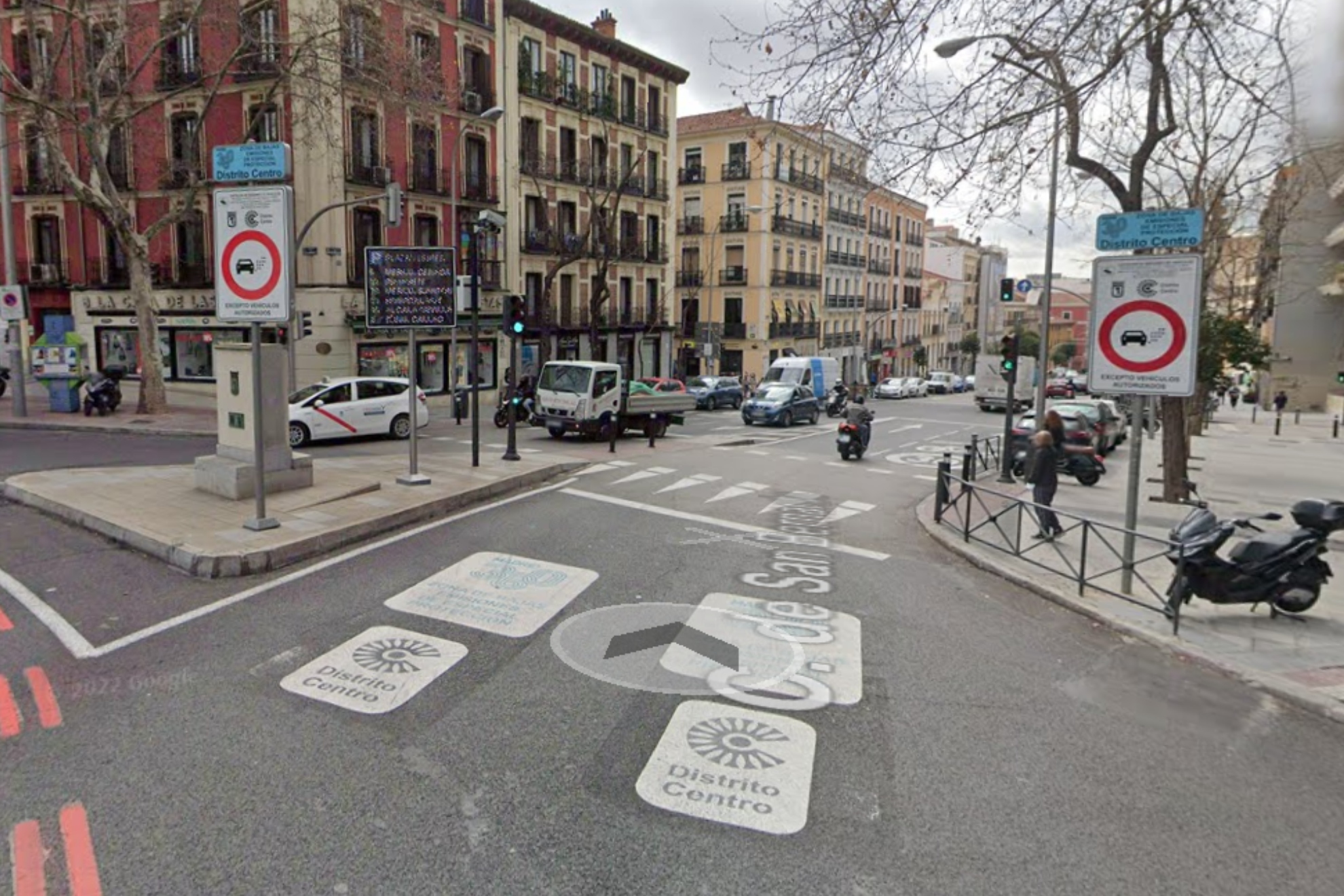 Entrada a Madrid Distrito Centro por la Calle San Bernardo.