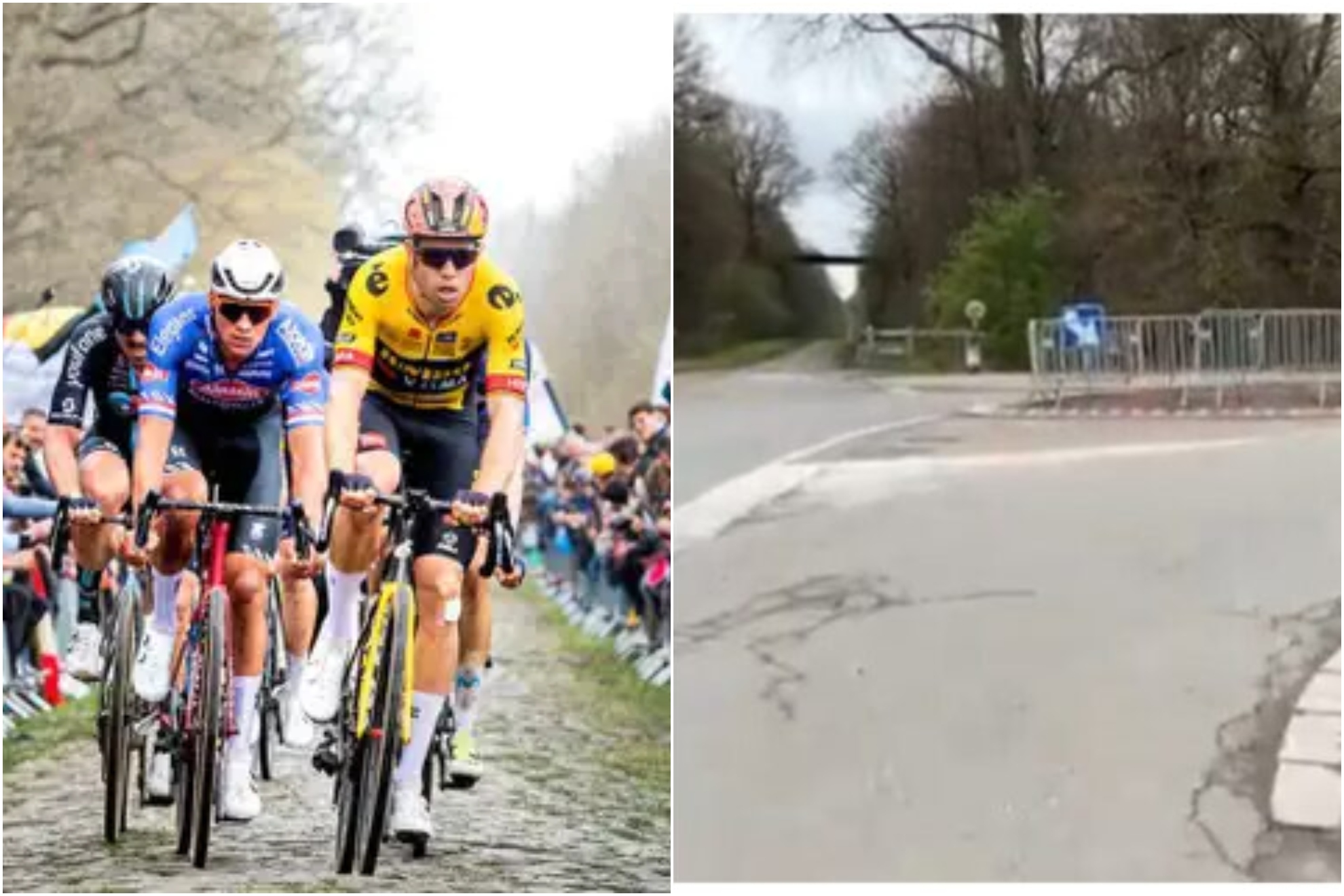 La polmica chicane de la Paris Roubaix que ha revolucionado al ciclismo, genialidad o chapuza?: Es una broma?