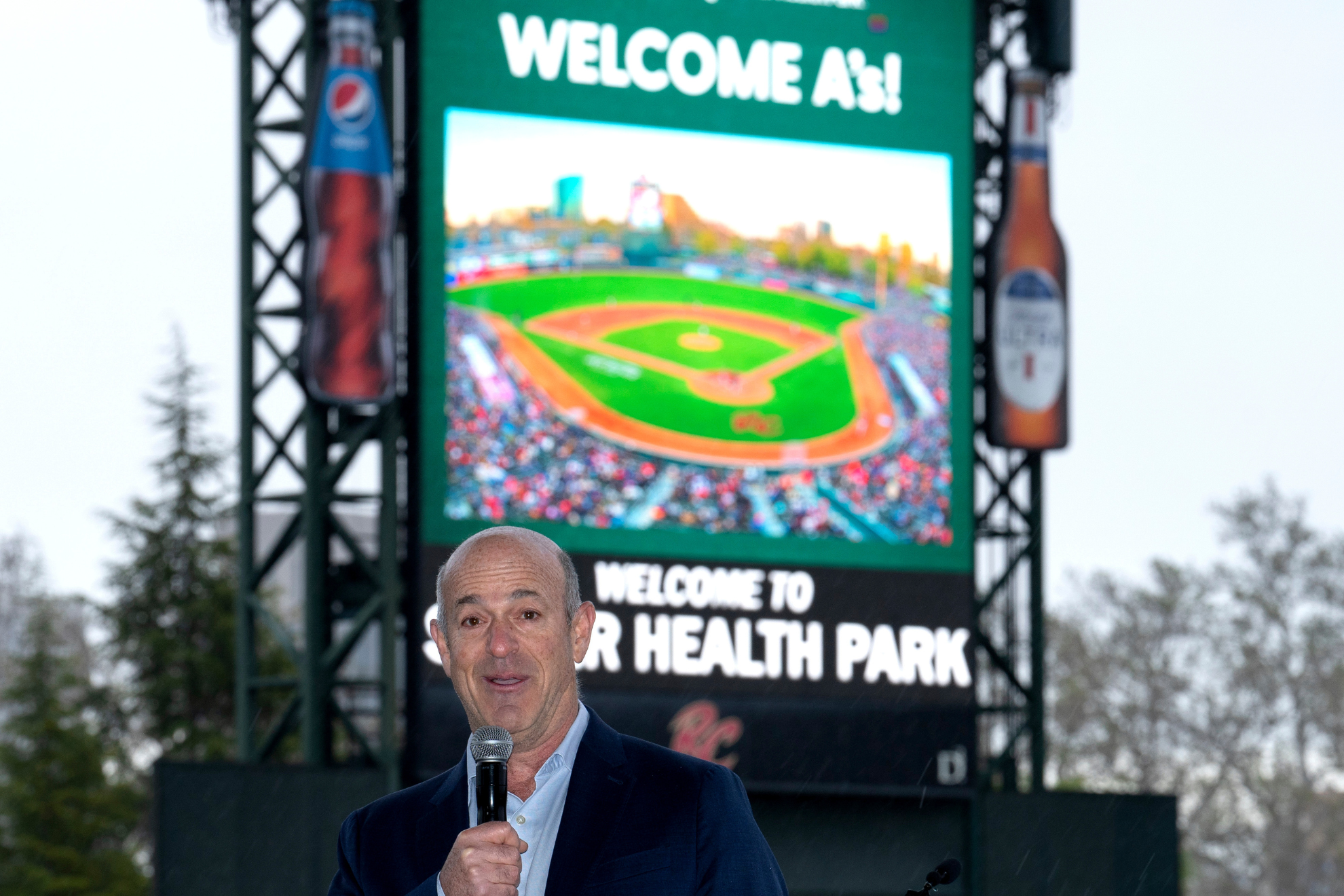 As owner John Fisher introduces Sutter Health Park as his teams new home.