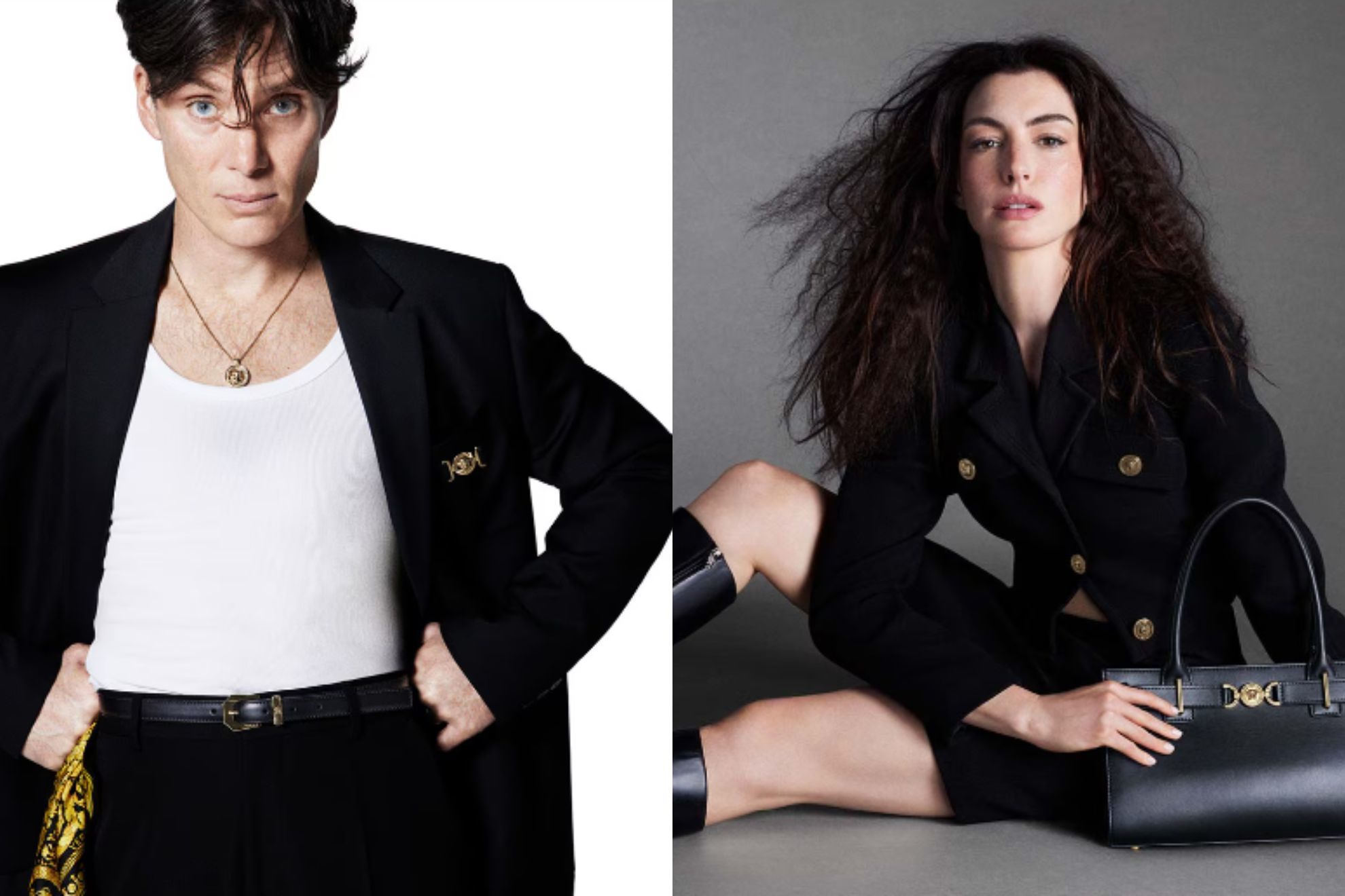 Cillian Murphy y Anne Hathaway dejan el cine para pasarse a la moda con Versace