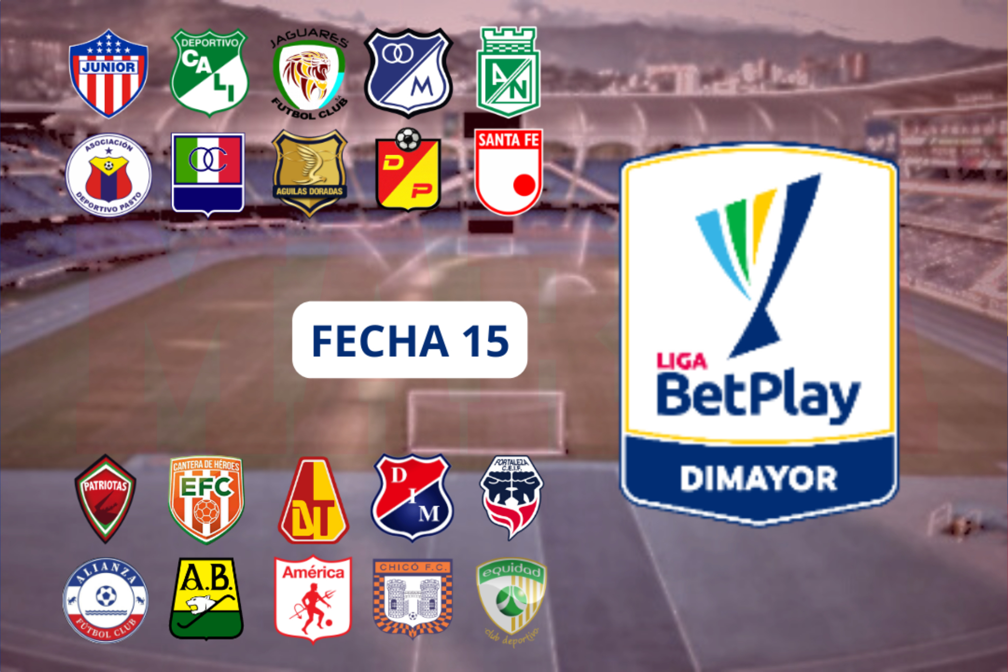 Partidos y posiciones Liga BetPlay 1-2024 - Fecha 15 (Alcalda Cali - Clubes FPC - Liga BetPlay - Marca)