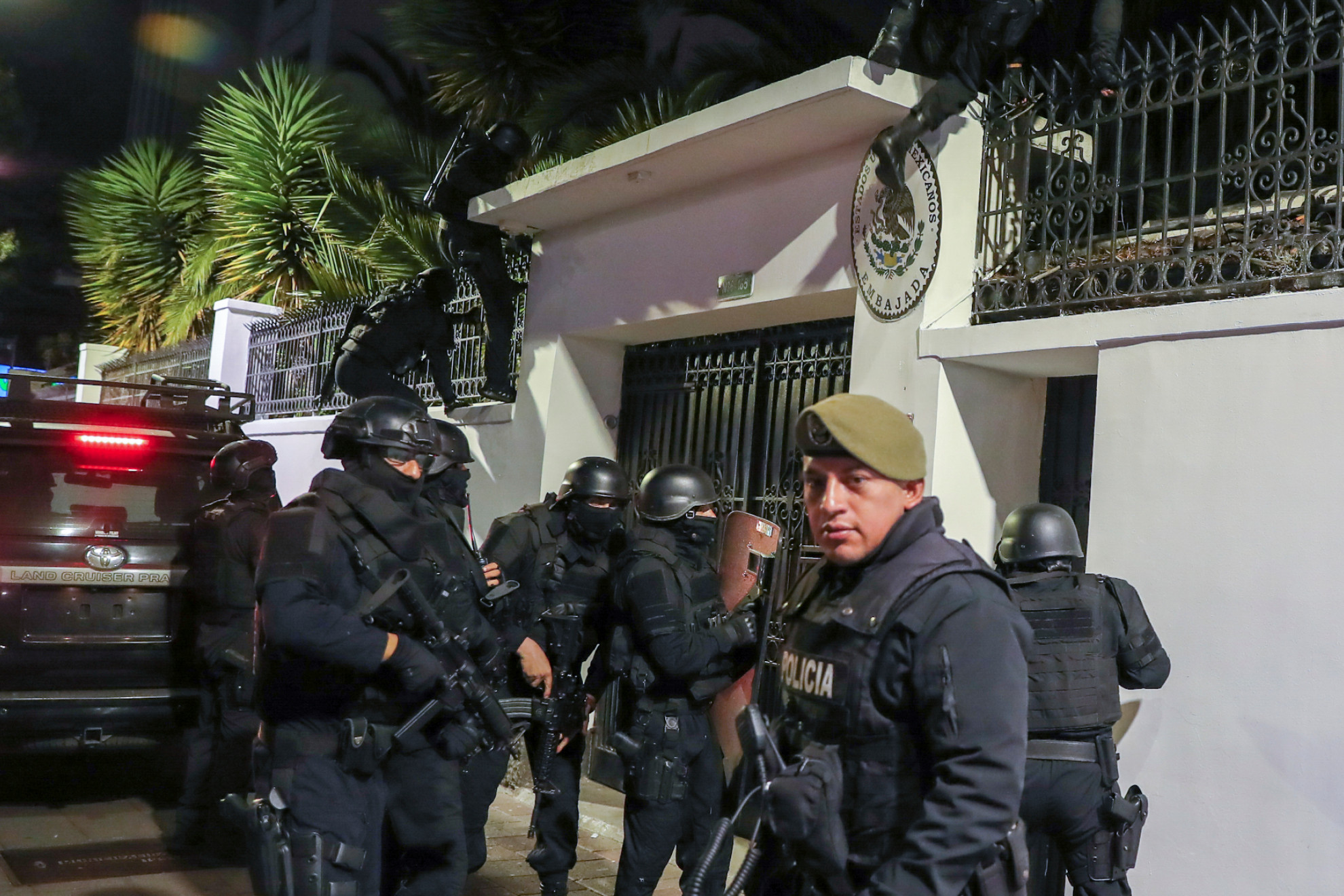 Mexico is breaking diplomatic ties with Ecuador after police stormed the embassy in Quito