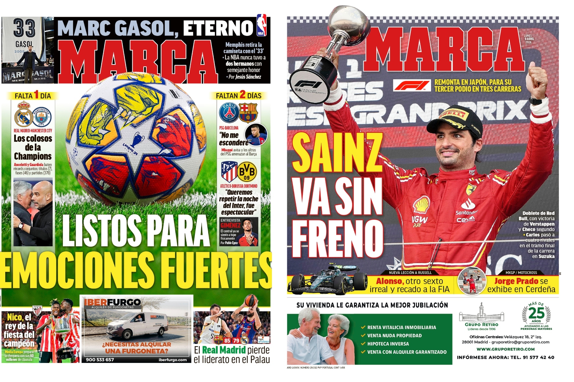 As abren los principales diarios deportivos en el da de hoy: MARCA llega con doble portada