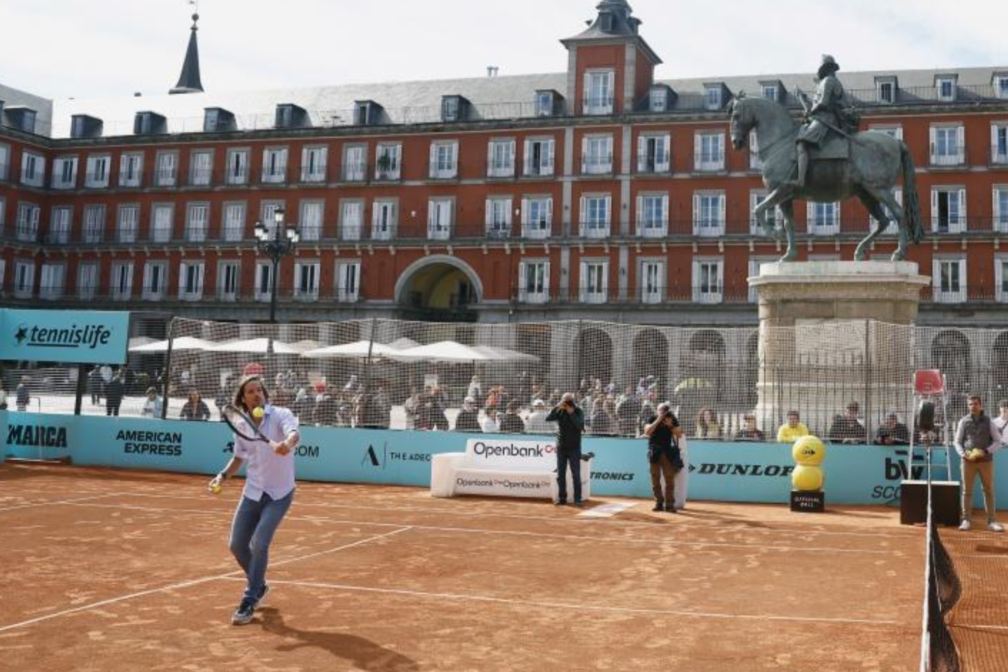 El Mutua Madrid Open comenz en la Plaza Mayor de Madrid