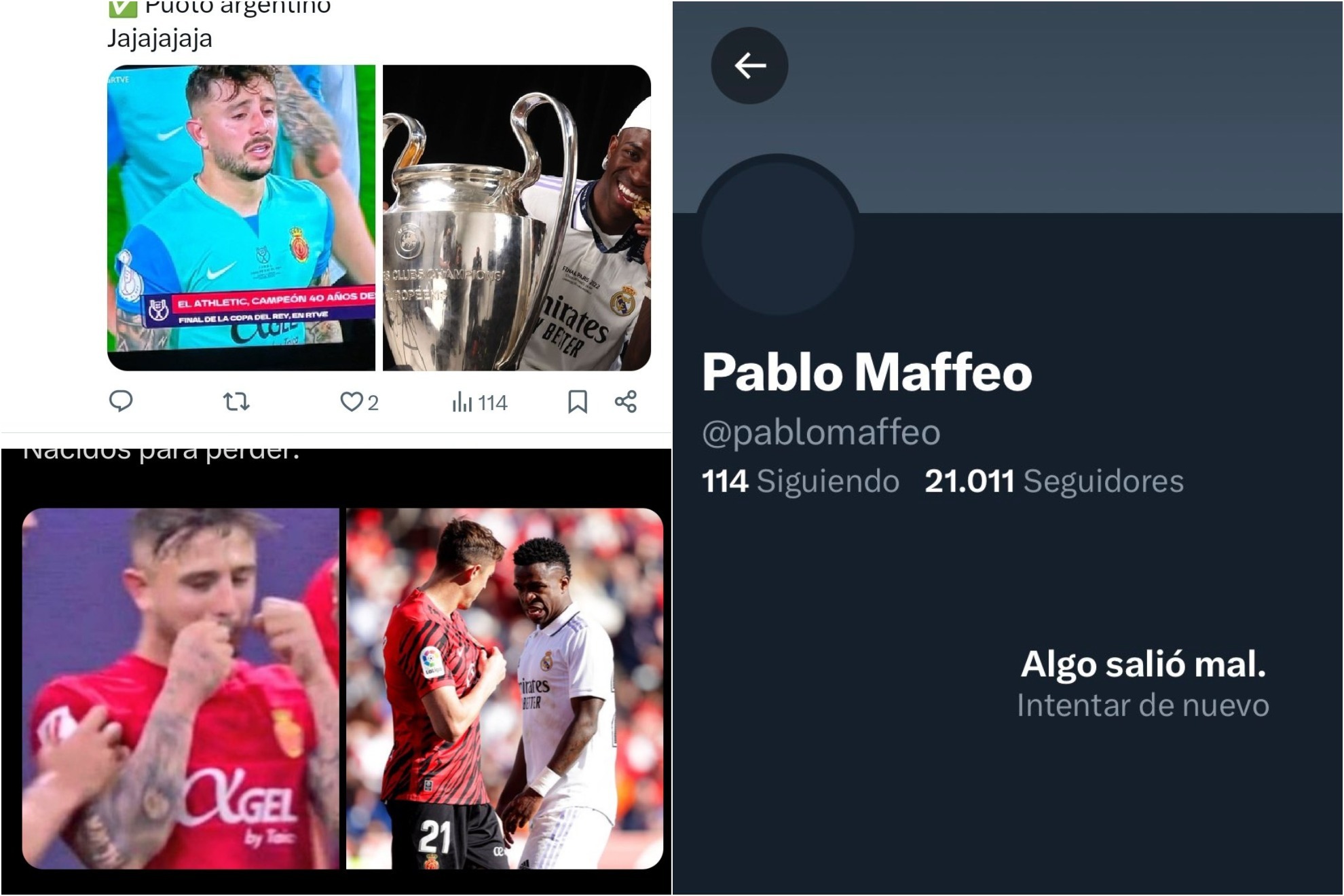 Pablo Maffeo, obligado a cerrar su cuenta de Twitter por insultos y amenazas