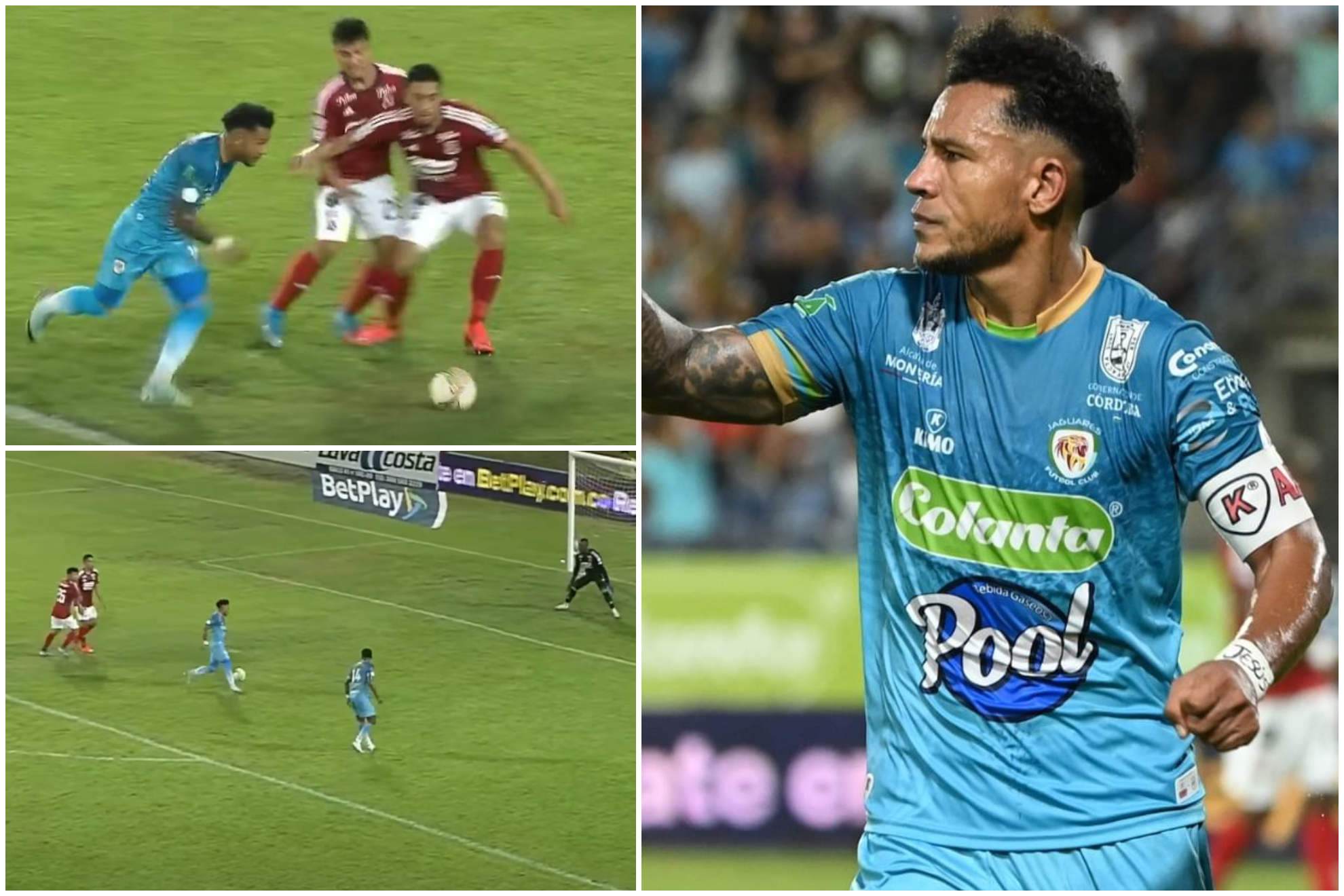Gol de Wilson Morelo, con Jaguares al Medelln, causa sospechas y crticas (Win Sports - Instagram: Dimayor)