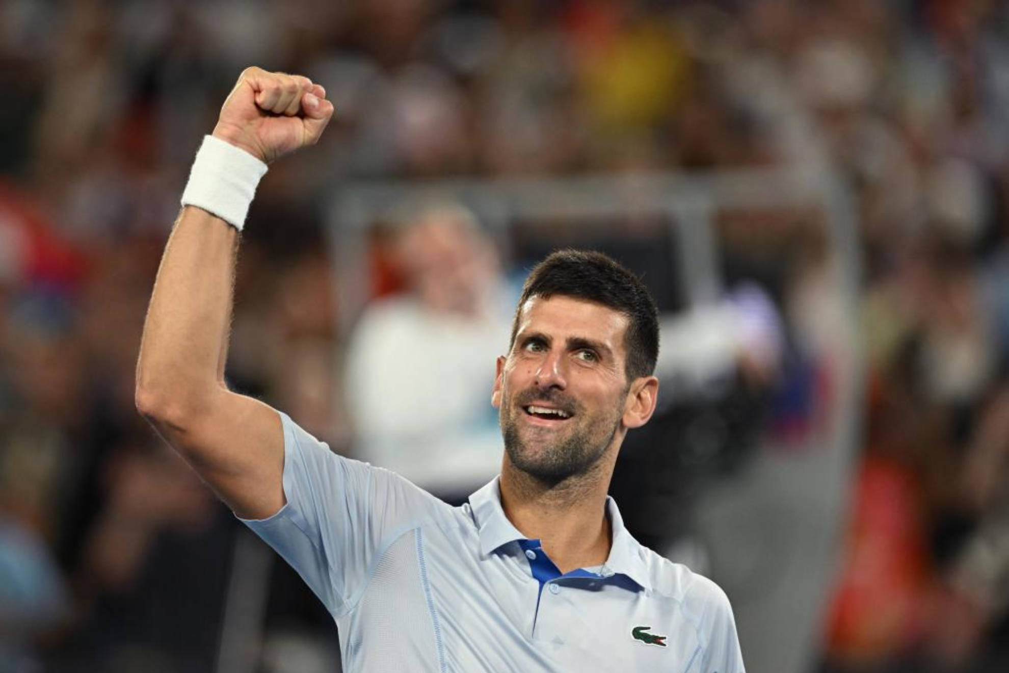 Novak Djokovic en el Abierto de Australia 2024.