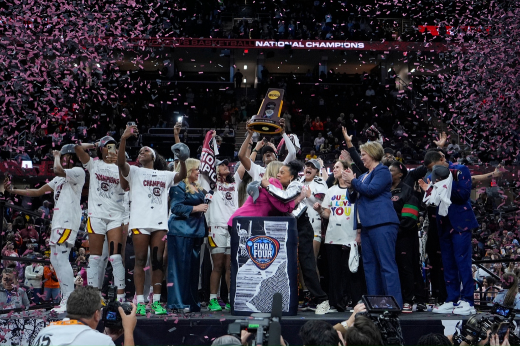 The Gamecocks won the third championship in their history by beating the Hawkyes.