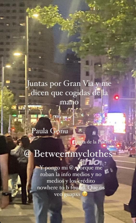 Paula Gonu planea una romntica cita por las calles de Madrid con otra influencer