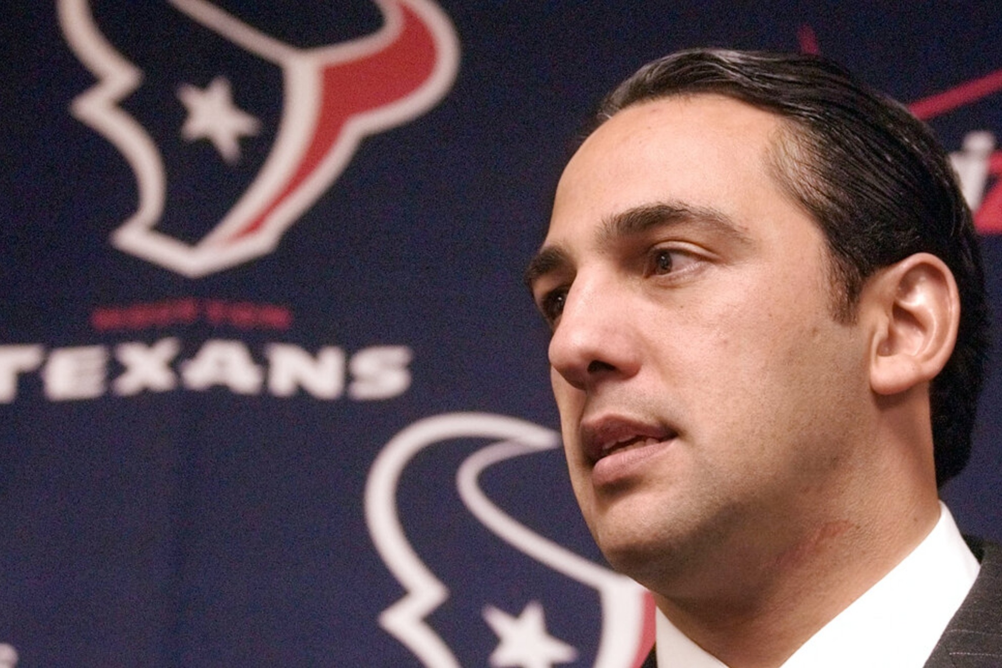 Javier Loya, a limited partner in the Houston Texans, speaks with the in Nov. 2003.
