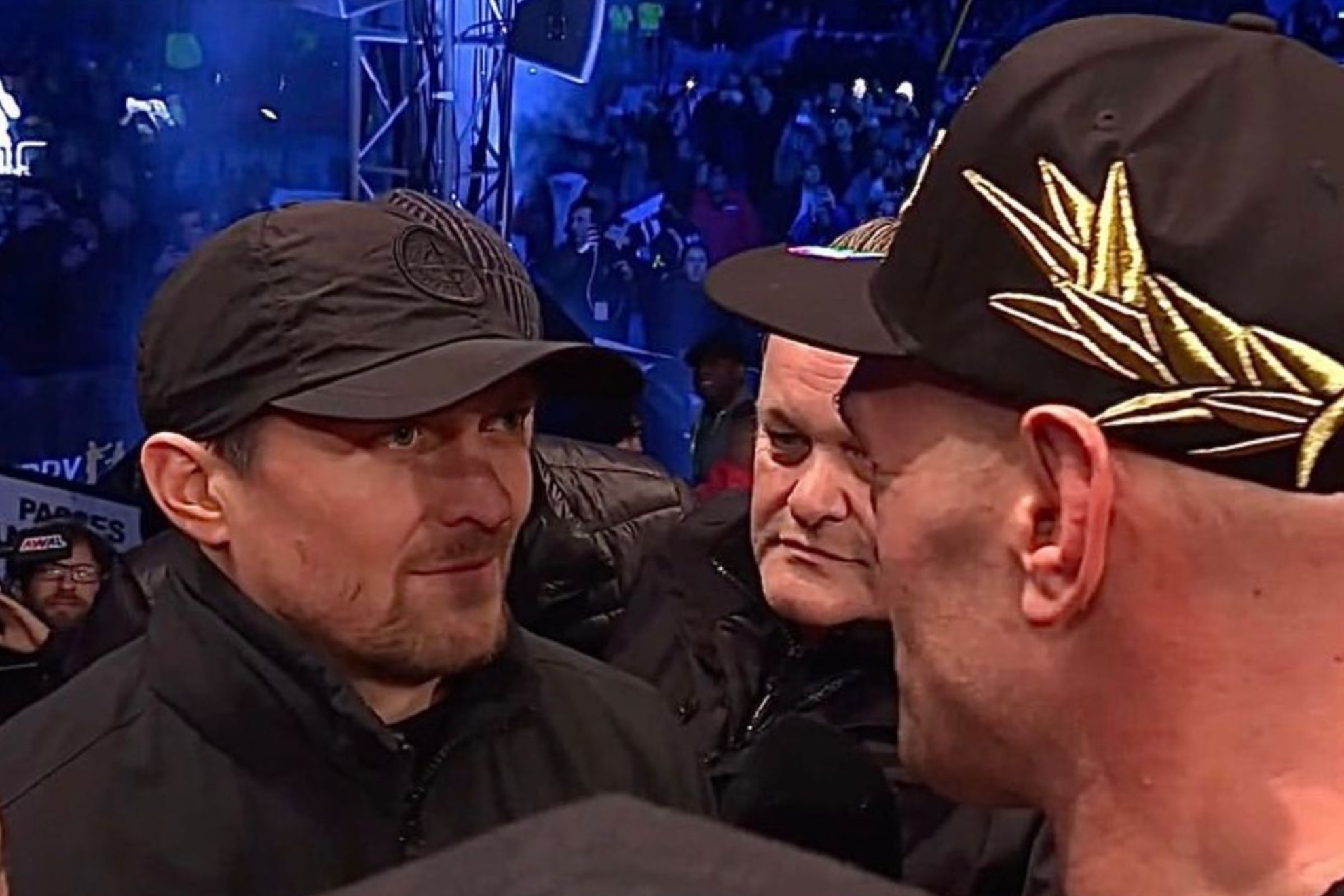 Oleksandr Usyk and Tyson Fury faceoff