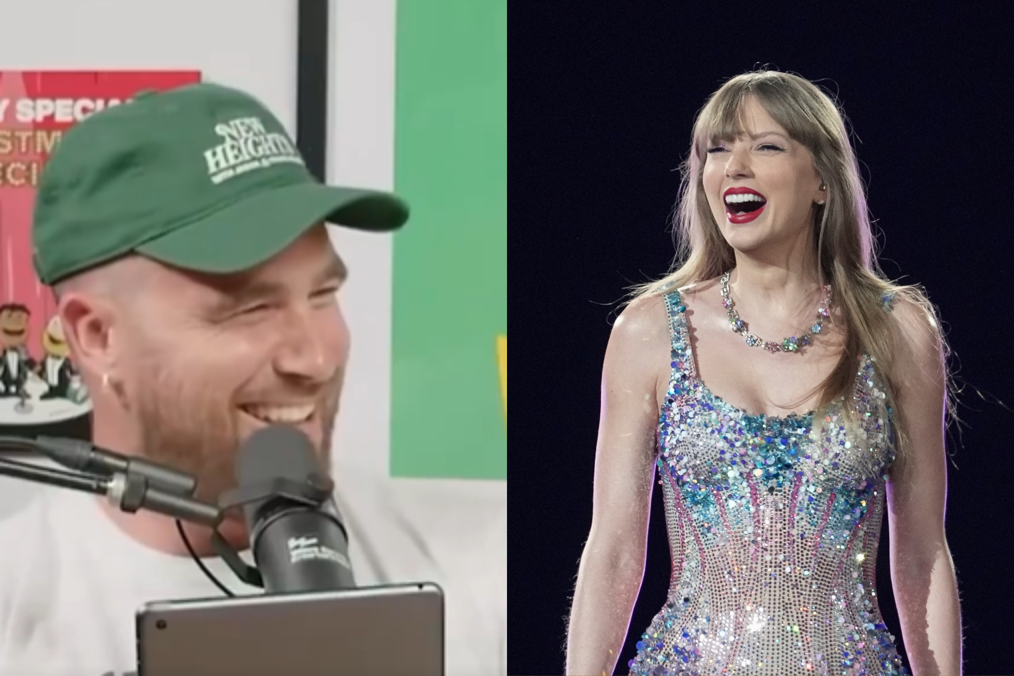 Travis Kelce still cant believe hes with Taylor Swift and Swifties adore it