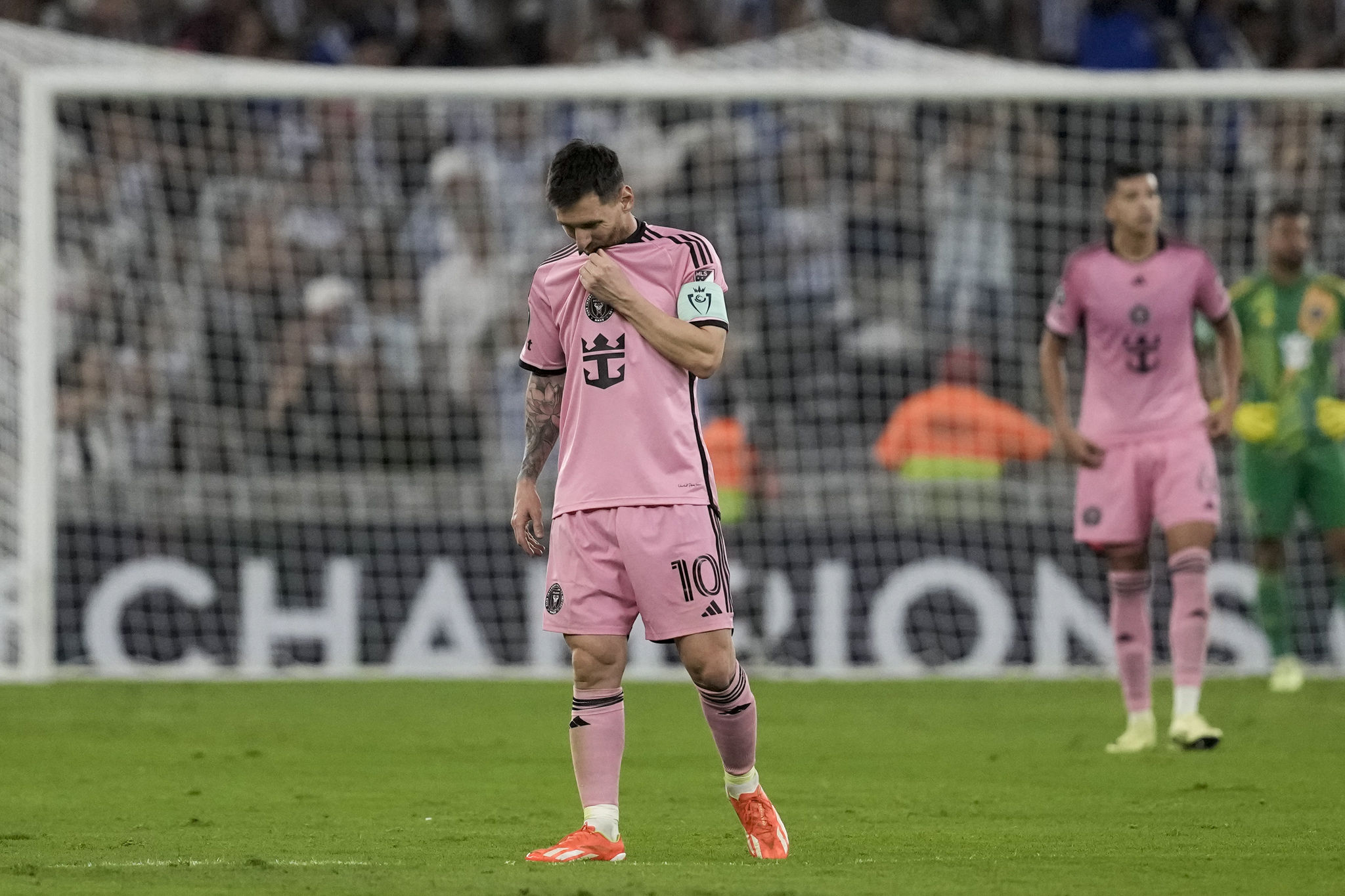 Messi after the defeat to Monterrey.