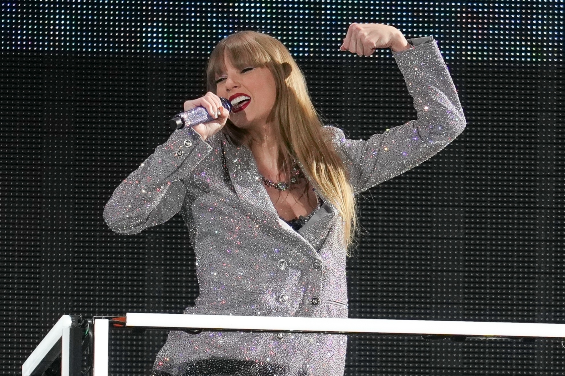 Taylor Swift performing during the US leg of the Eras Tour