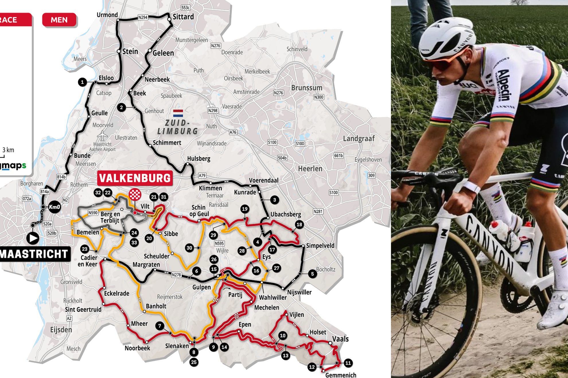 Amstel Gold Race 2024: recorrido, perfil y equipos de la clsica ciclista