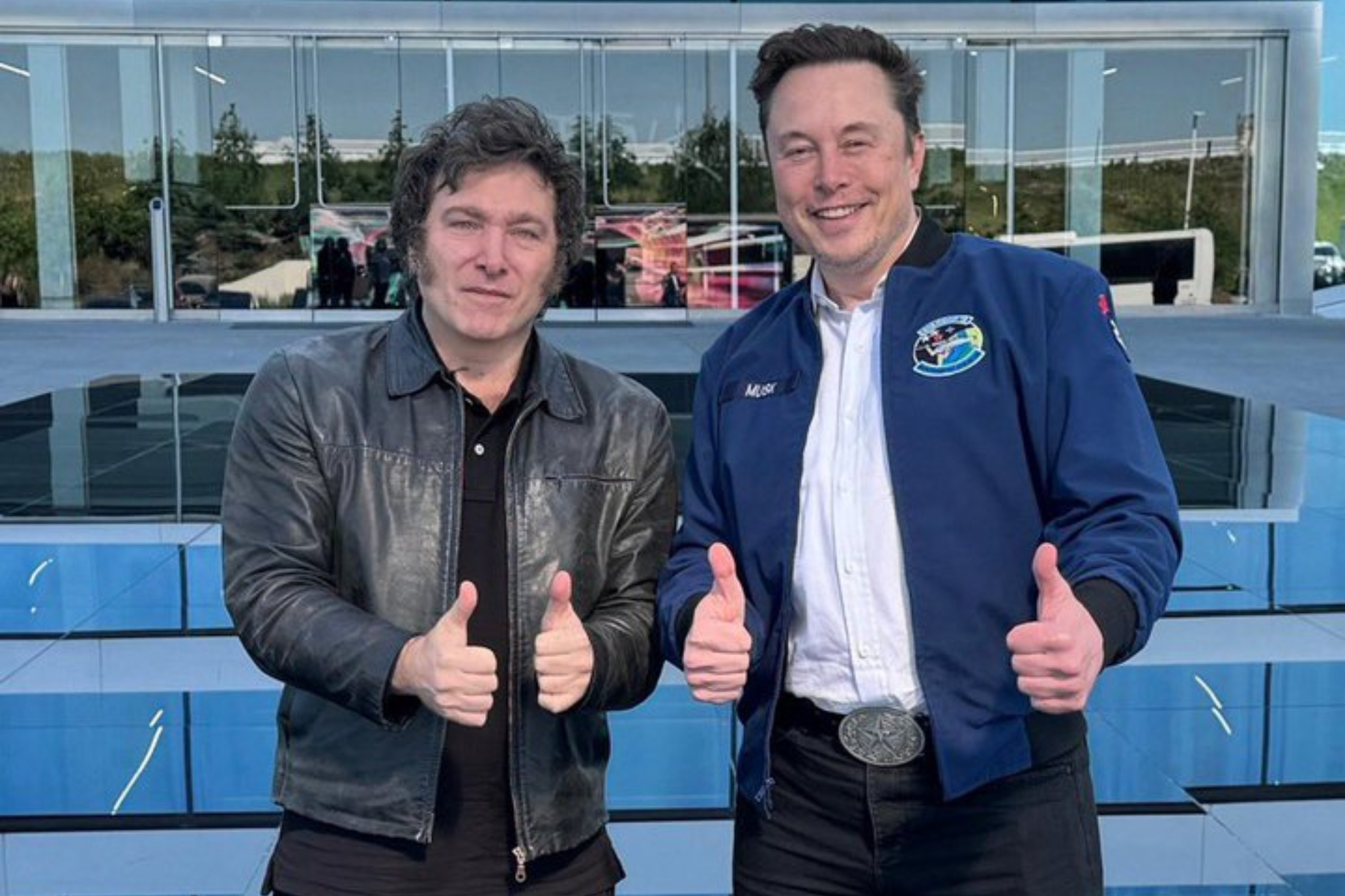 Javier Milei y Elon Musk.