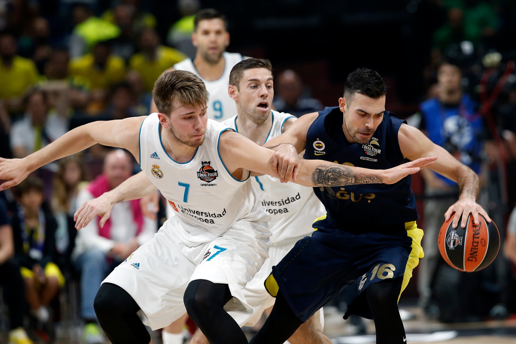 Luka Doncic playing for Real Madrid