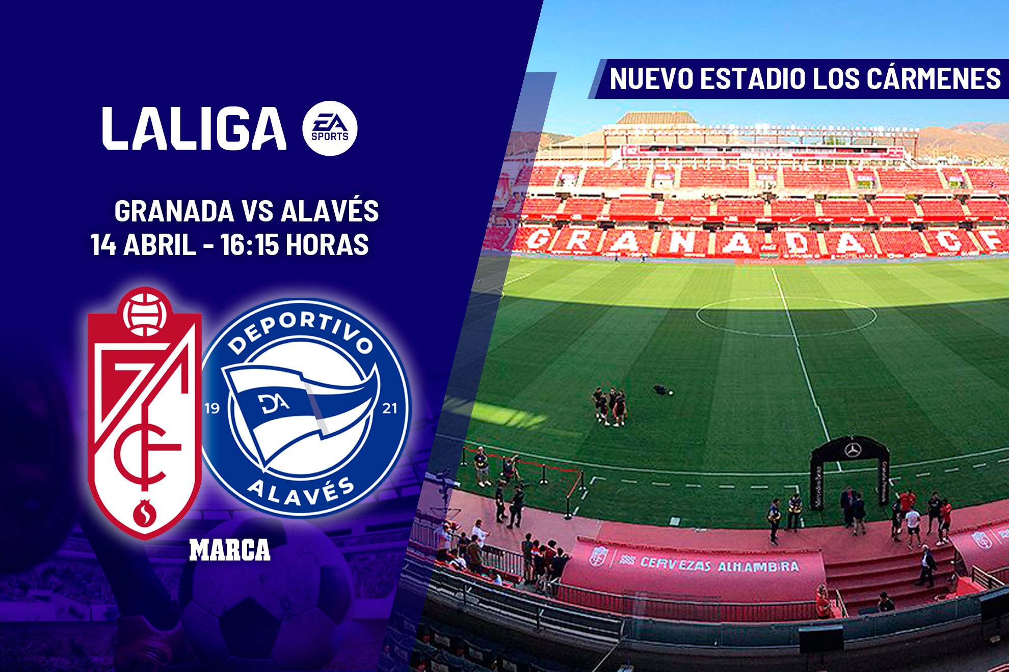 Dnde ver el Granada - Alavs: horario y canal de TV del partido de LaLiga EA Sports