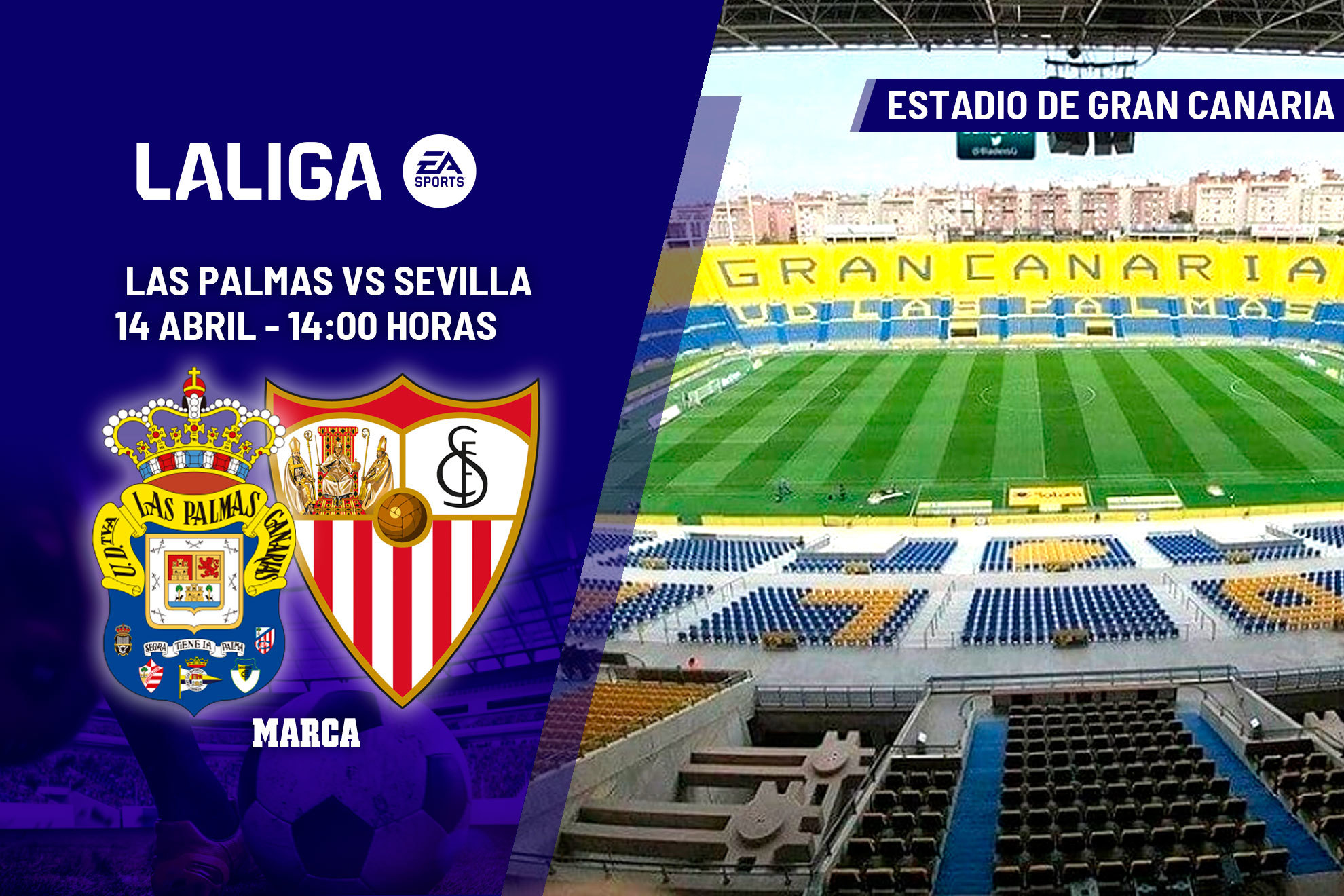 Las Palmas - Sevilla: horario, d�nde ver en TV y canal del partido de  LaLiga EA Sports