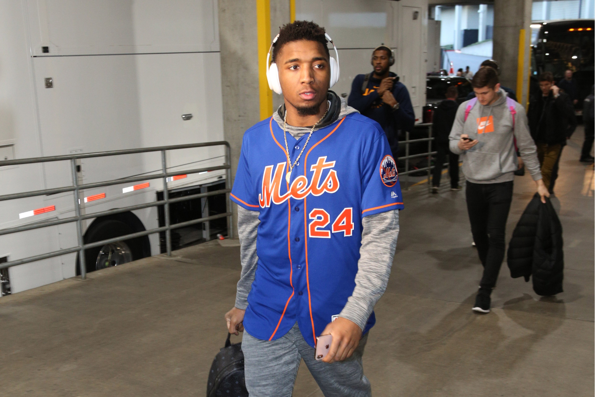 Donovan Mitchell is a notorious New York Mets fan.