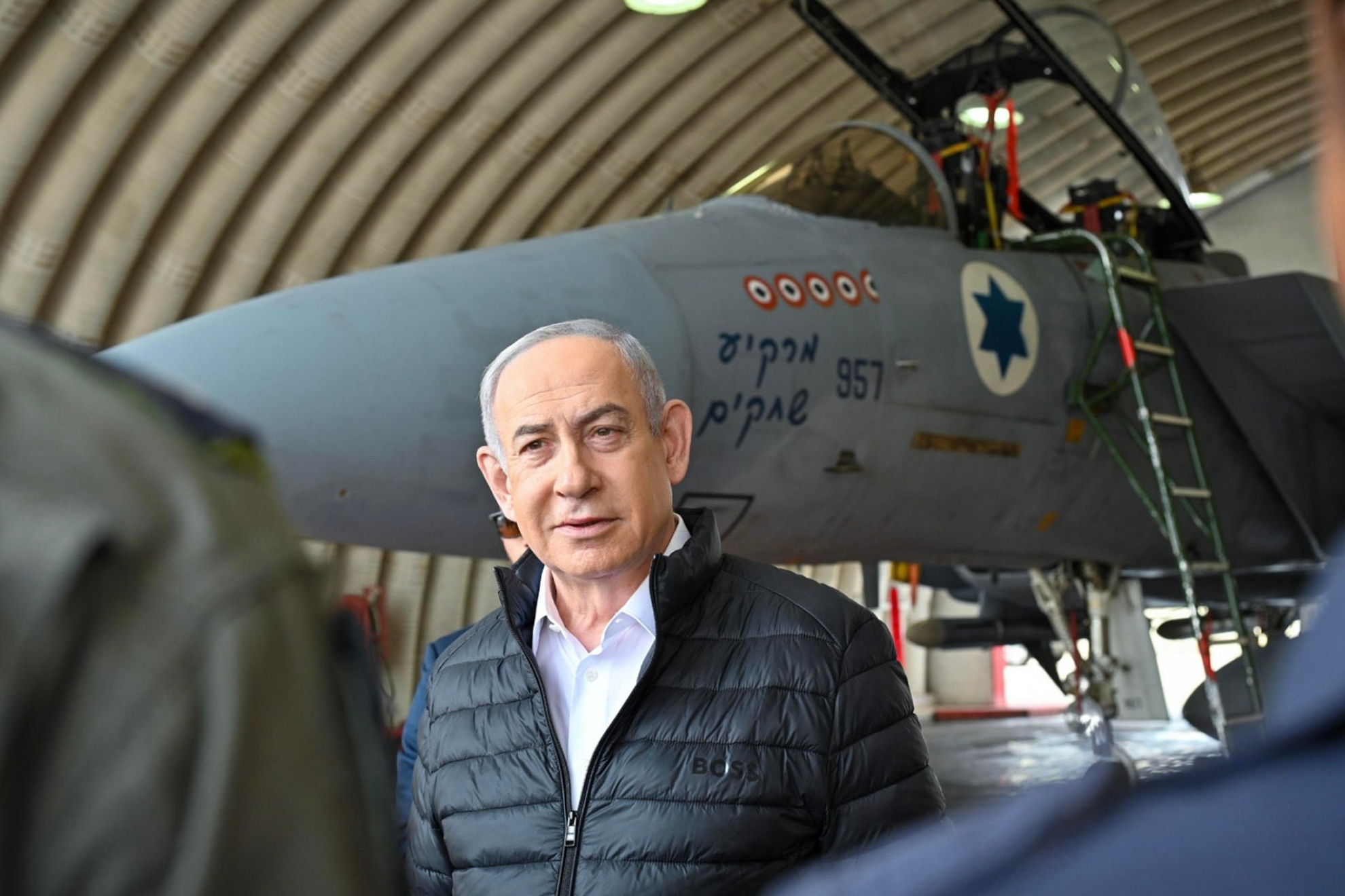 Benjamn Netanyahu durante una visita a las fuerzas areas israeles. EFE